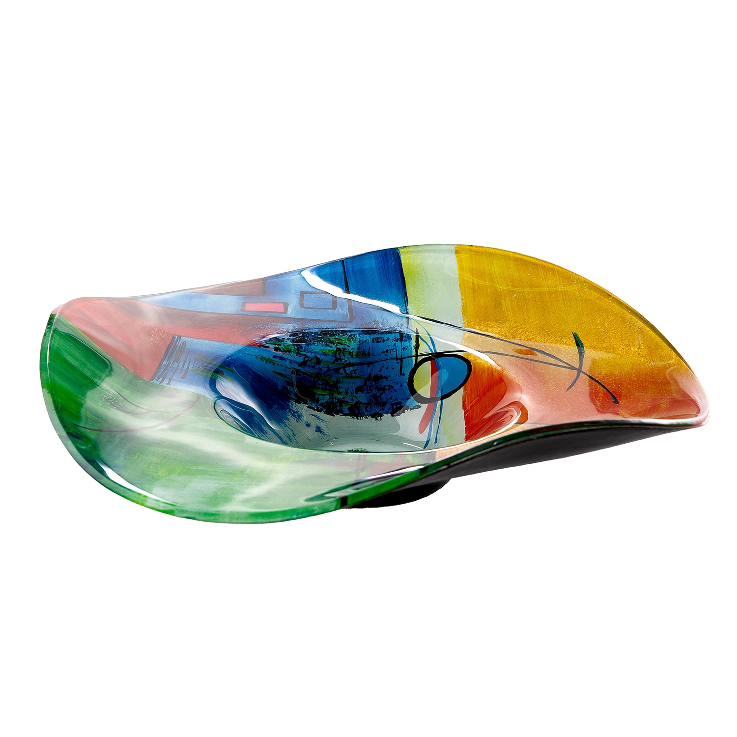 GILDE Dekoschale »Milano« handbemalt; Nur zu dekorativen Zwecken,  Höhe 12,5 cm