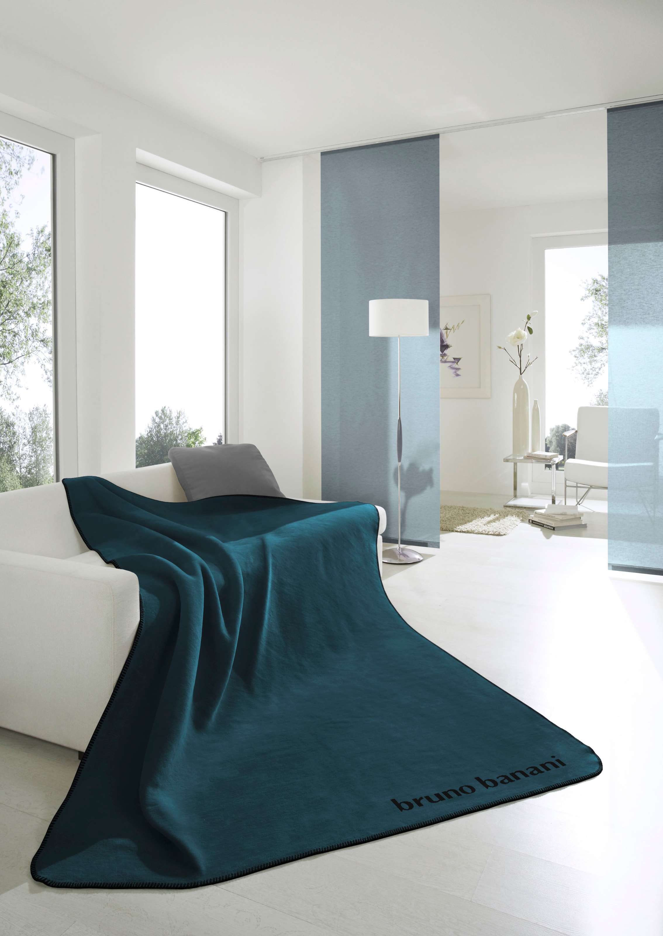 Bruno Banani Wohndecke »Bruno Banani«, mit modernem Zierstich