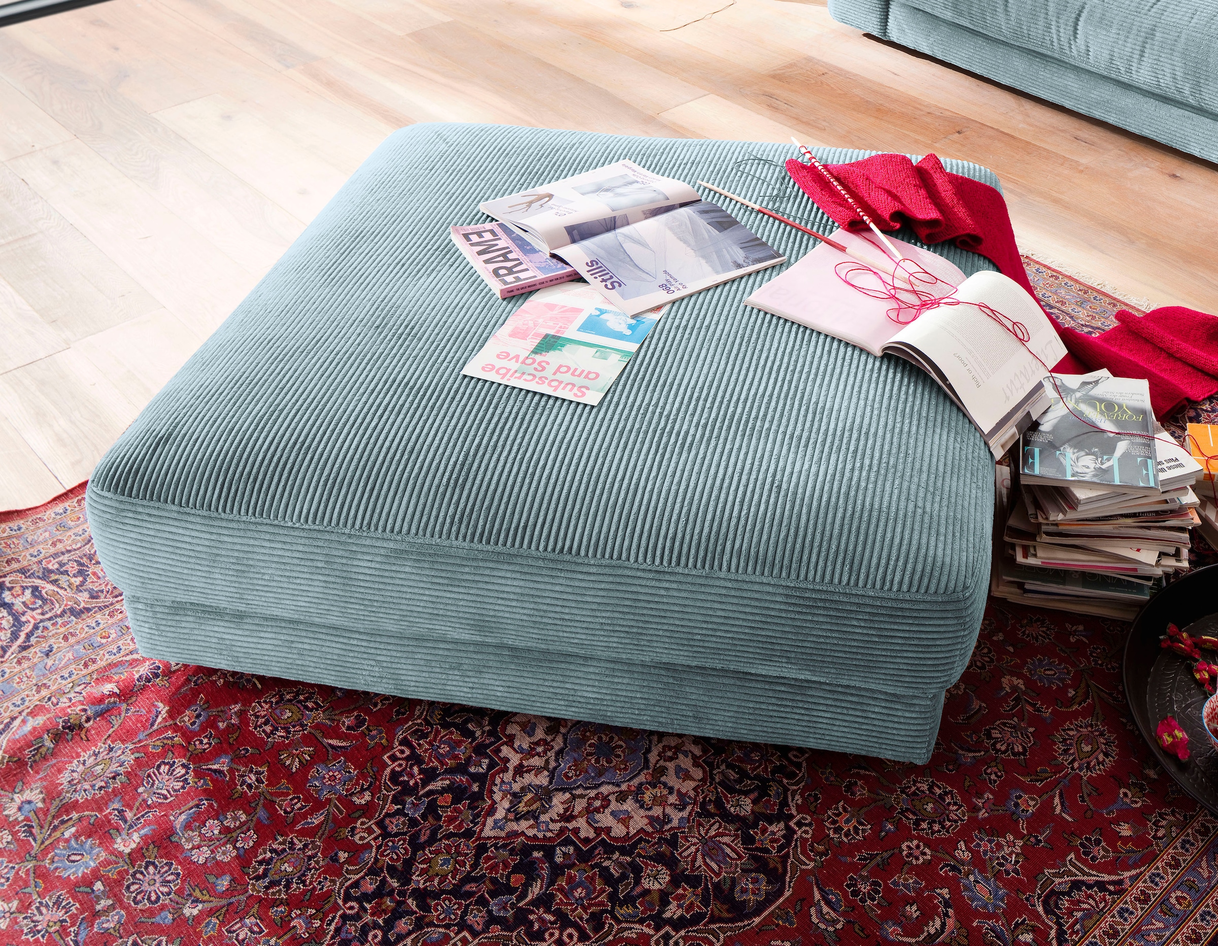 Home affaire Hocker »Enisa« passend zum "Enisa"-Sofa, Bezug in Cord