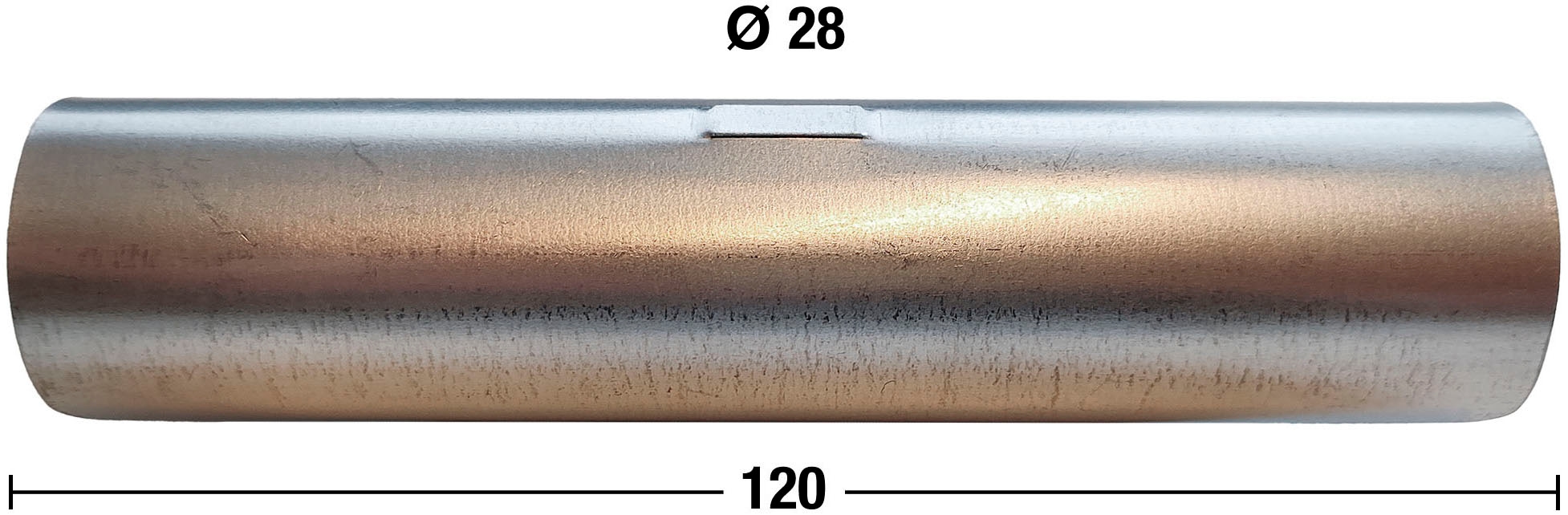 Image of GARESA Stangenverbinder "Rundrohr 28mm" Silberfarben