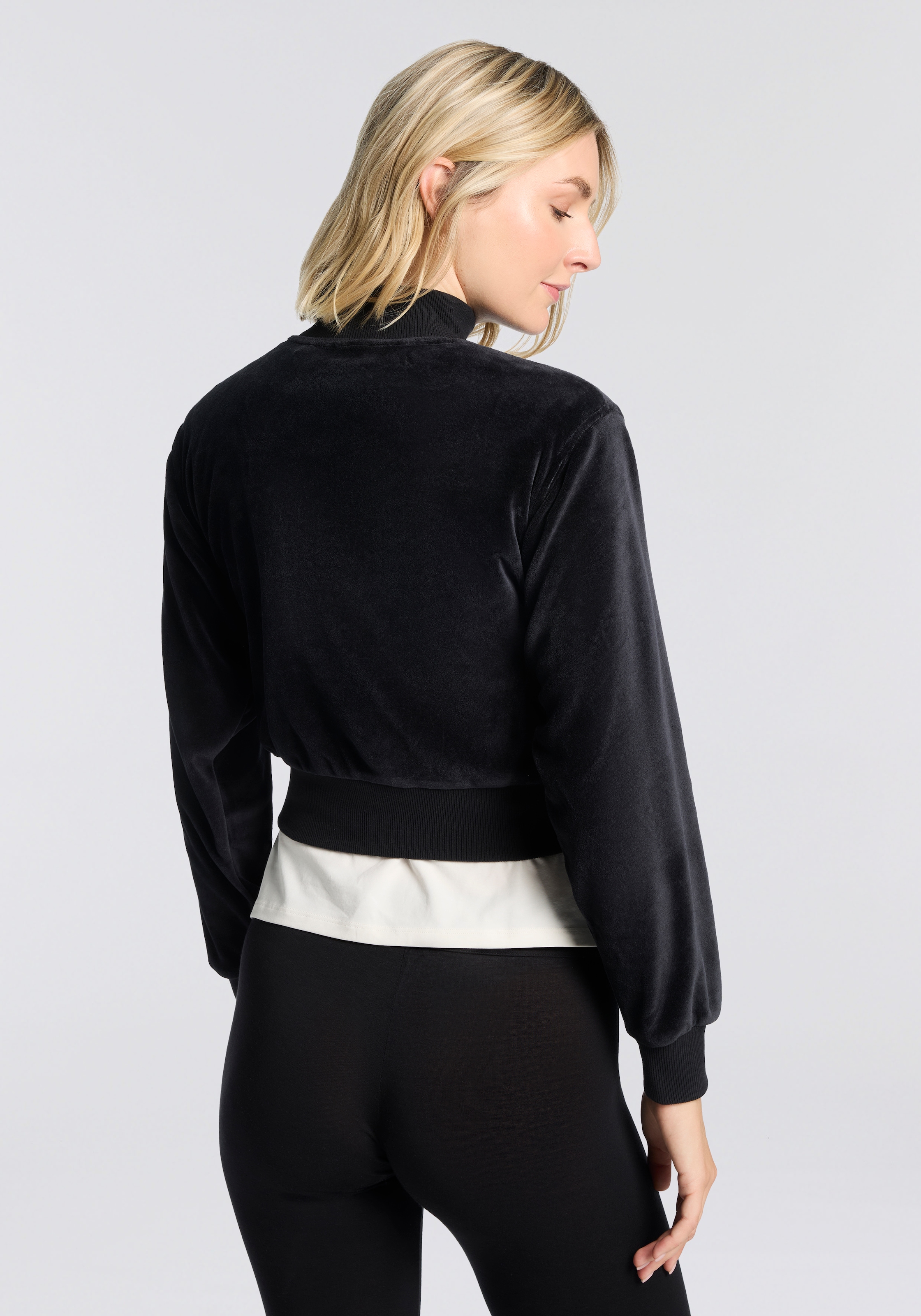 HUGO Underwear Sweatjacke »VELVET« mit leichtem Glanz