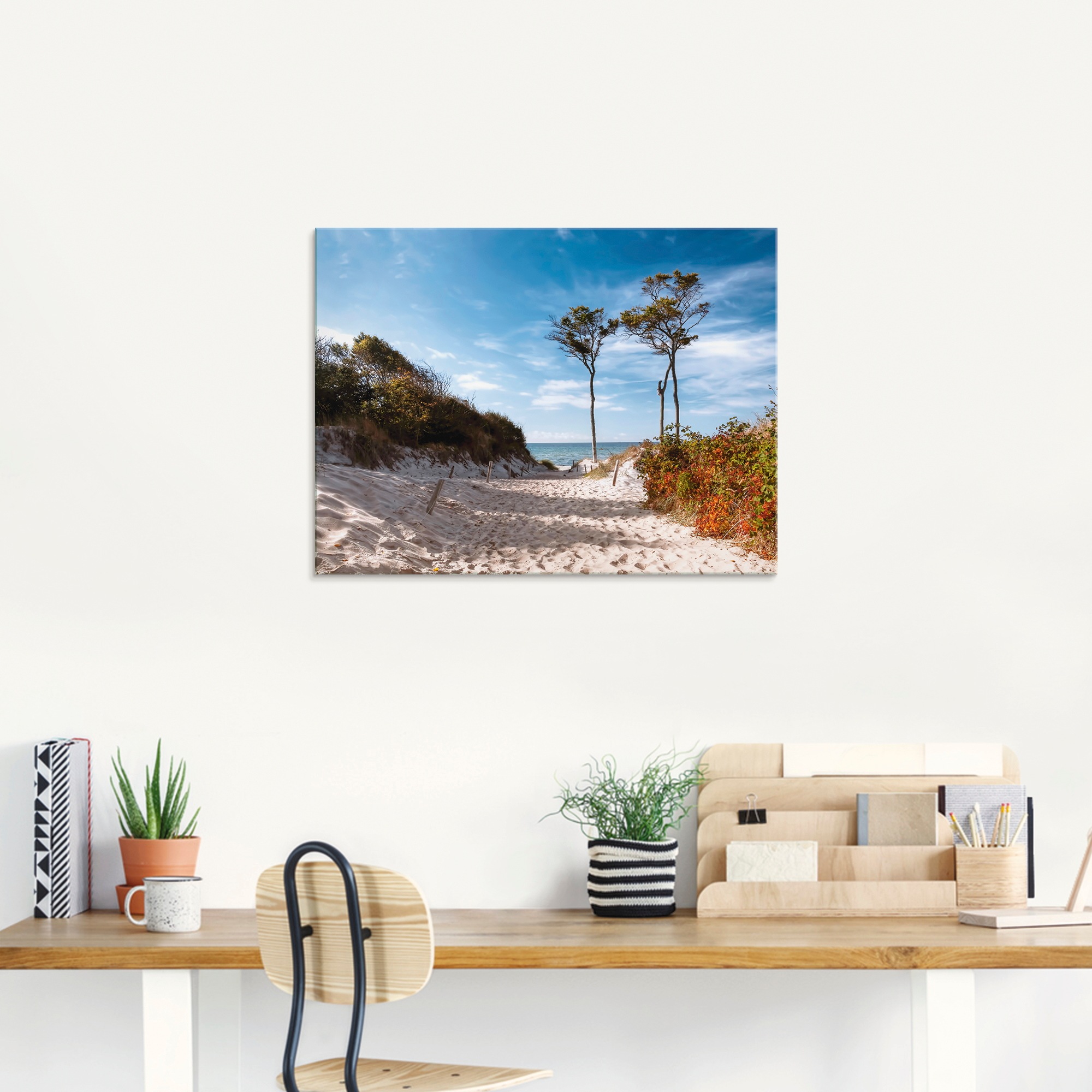 Artland Tableau en verre »Weststrand Darss« 1 cuis tlg. in verschiedenen Grössen