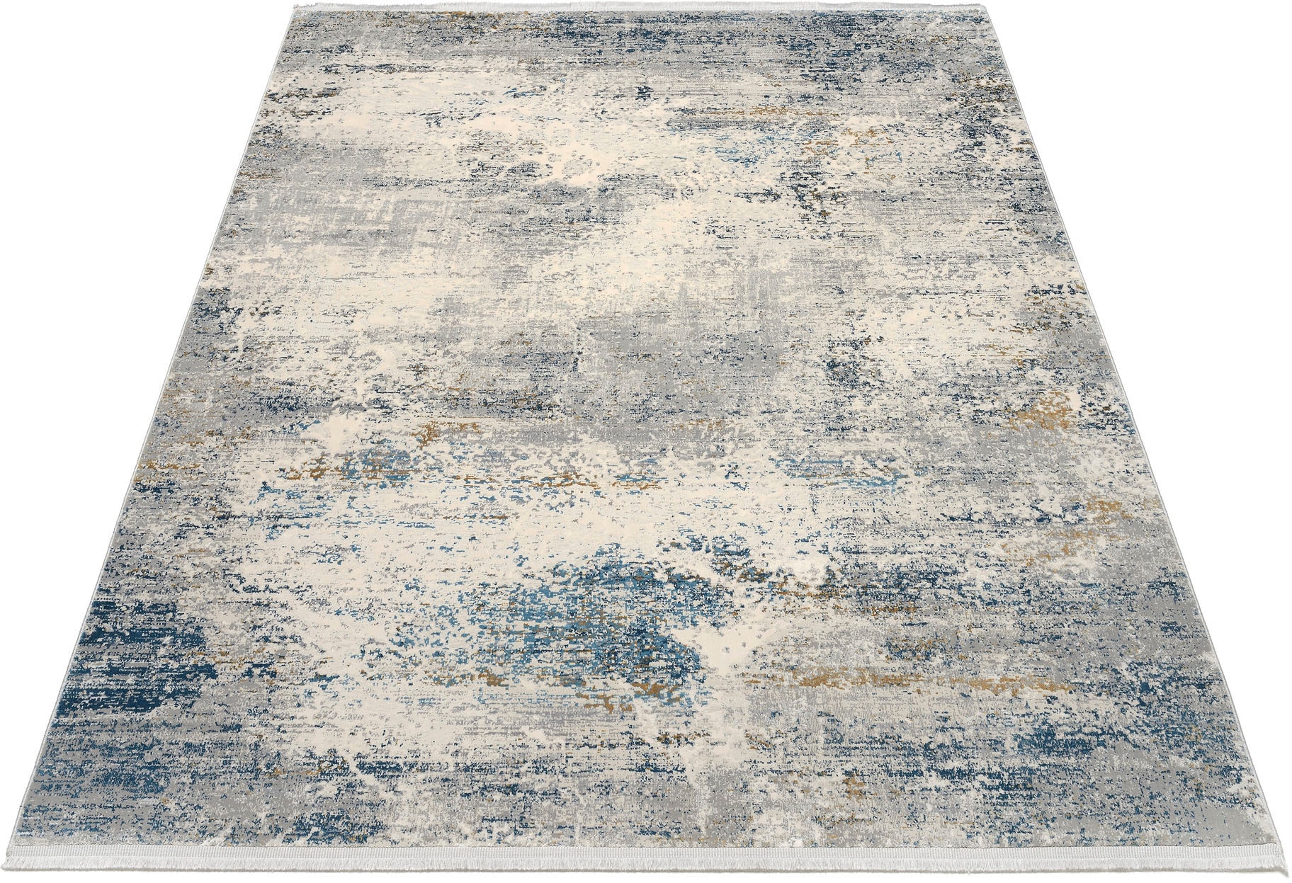 Image of OCI DIE TEPPICHMARKE Teppich "ELEMENTS VITA" rechteckig 8 mm Höhe Kurzflor, dezenter Glanz, Viskose, Wohnzimmer