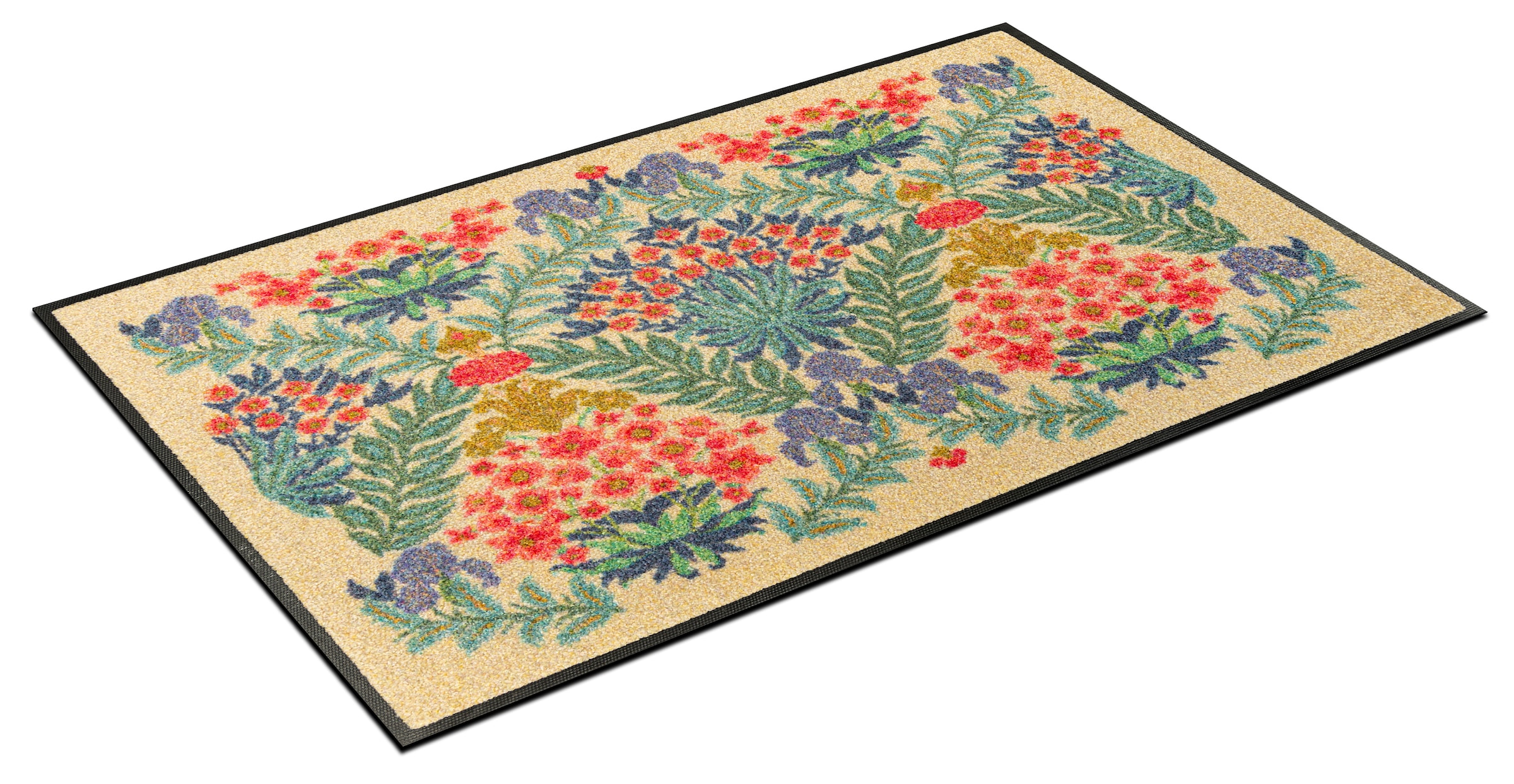 wash+dry by Kleen-Tex Tapis de sol »Flower Bouquet Daylight« Rectangulaire 7 mm Höhe également disponible en version coureur, lavable et compatible sèche-linge
