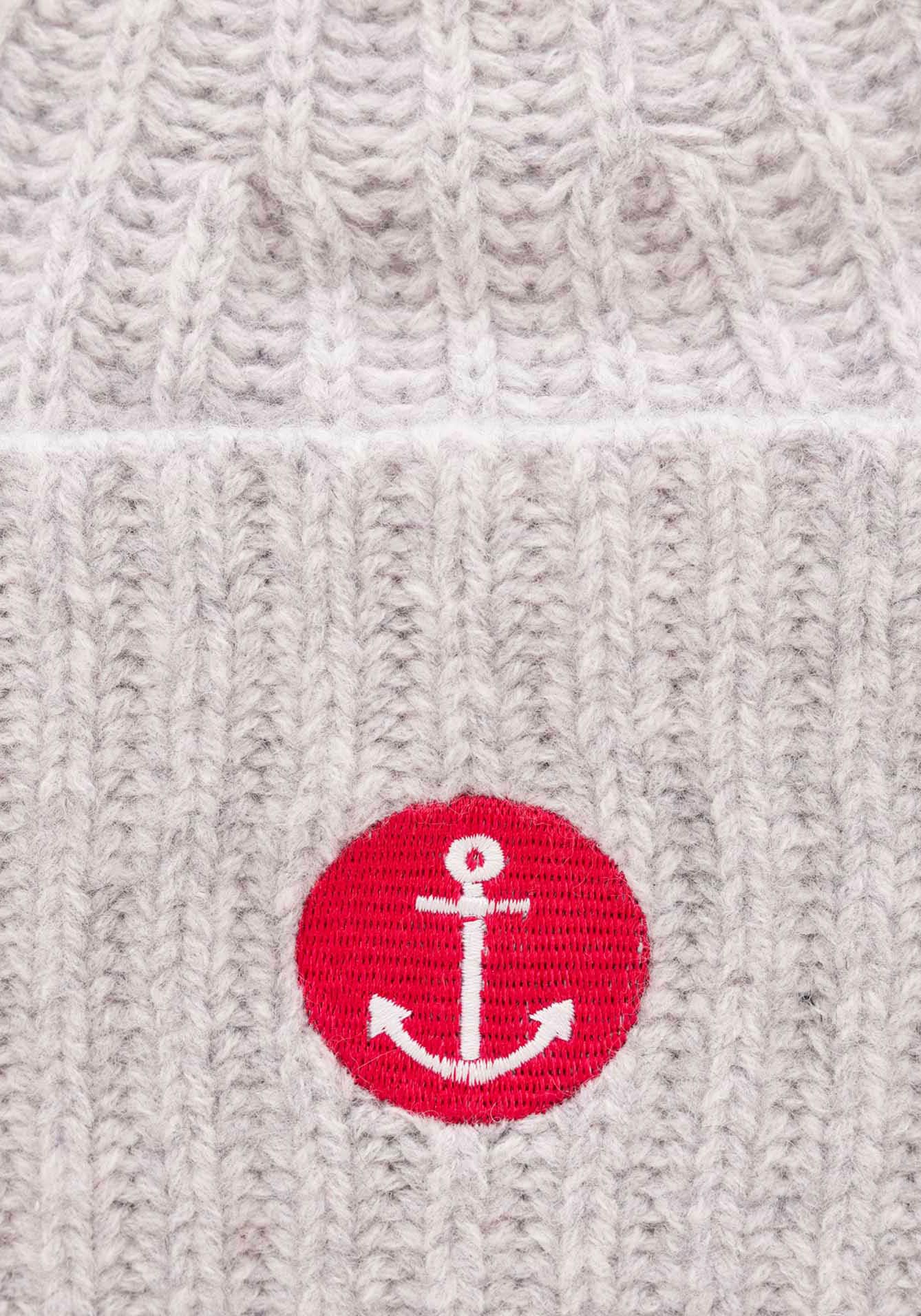 Zwillingsherz Beanie »Beanie mit Anker Stickerei«, (Packung), mit auffälligem Anker-Motiv