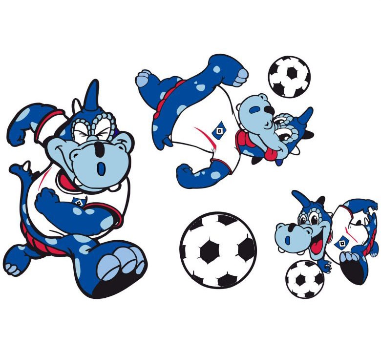 Image of Wall-Art Wandtattoo »Fussball HSV Maskottchen Set«, (1 St.) bei Ackermann Versand Schweiz