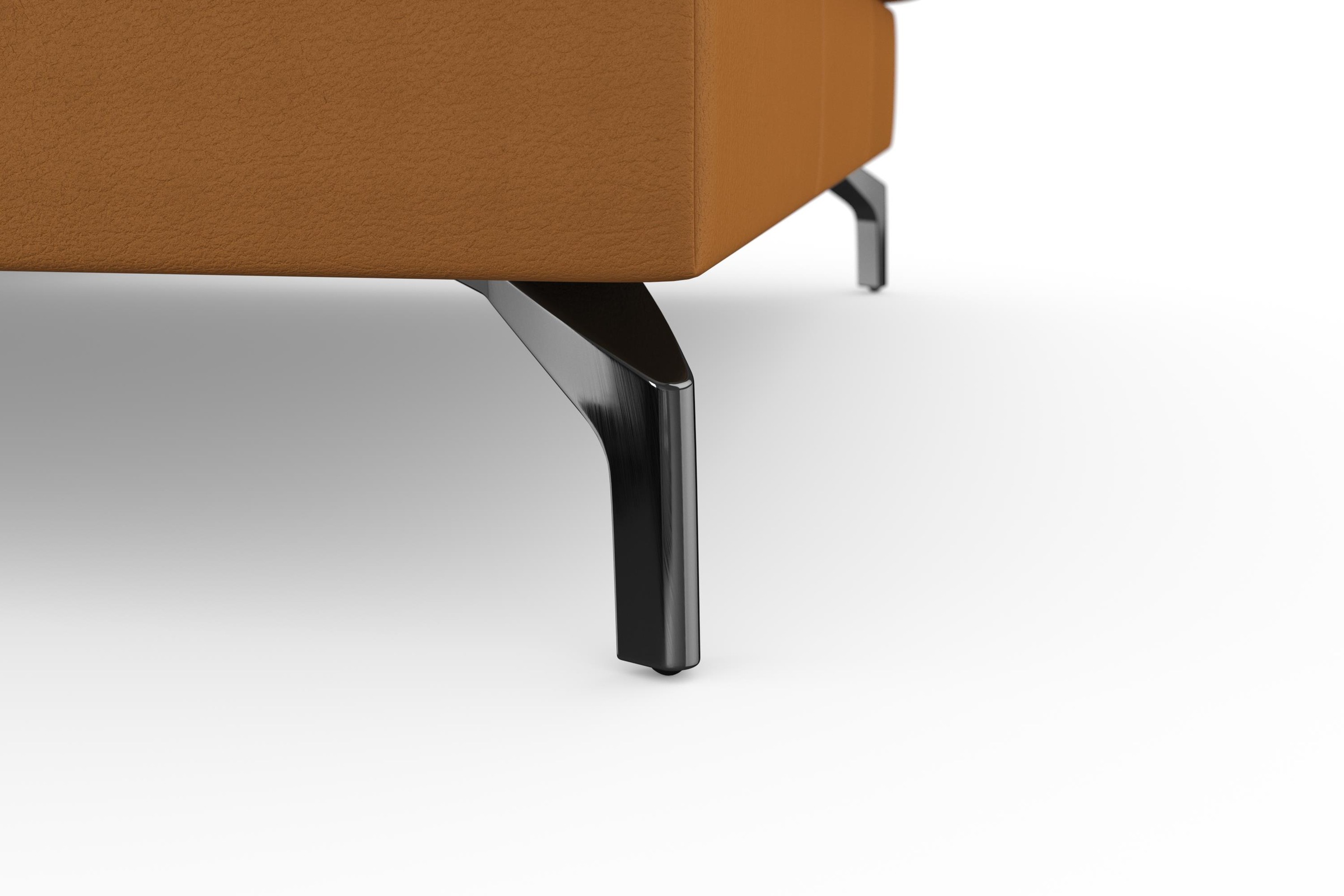 sit&more Ecksofa »Bendigo L-Form«, inklusive Sitztiefenverstellung, Bodenfreiheit 12 cm, in 2 Fussfarben