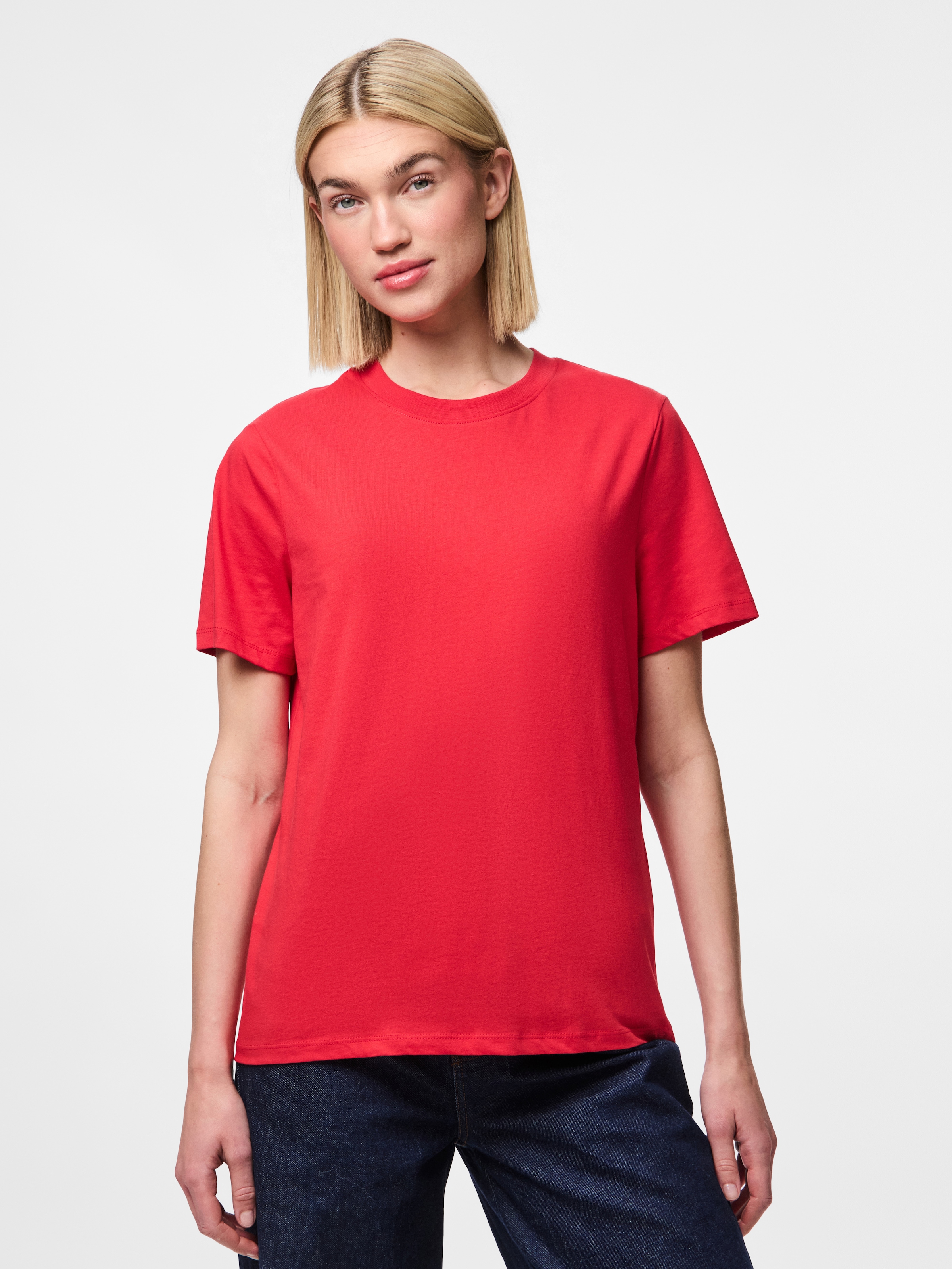pieces Rundhalsshirt »PCRIA SS SOLID TEE NOOS BC«