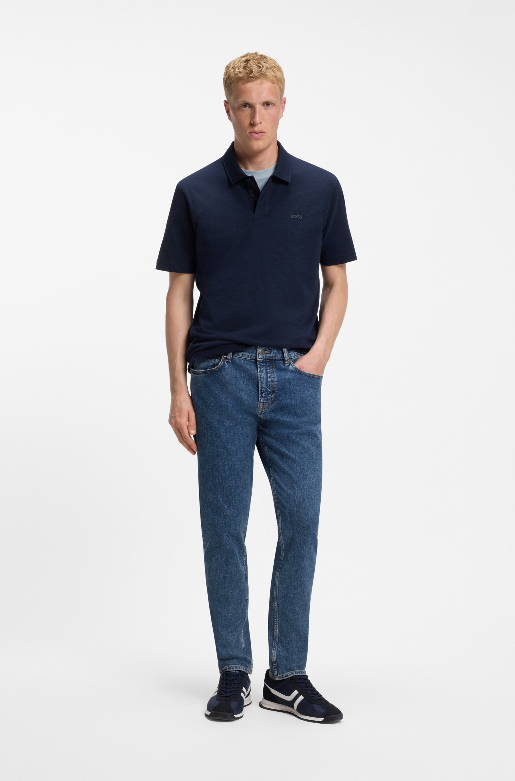 BOSS ORANGE Jeans taille basse »Onyx Comfor Fit Denim« Coupe régulière fuselée, denim stretch, taille moyenne