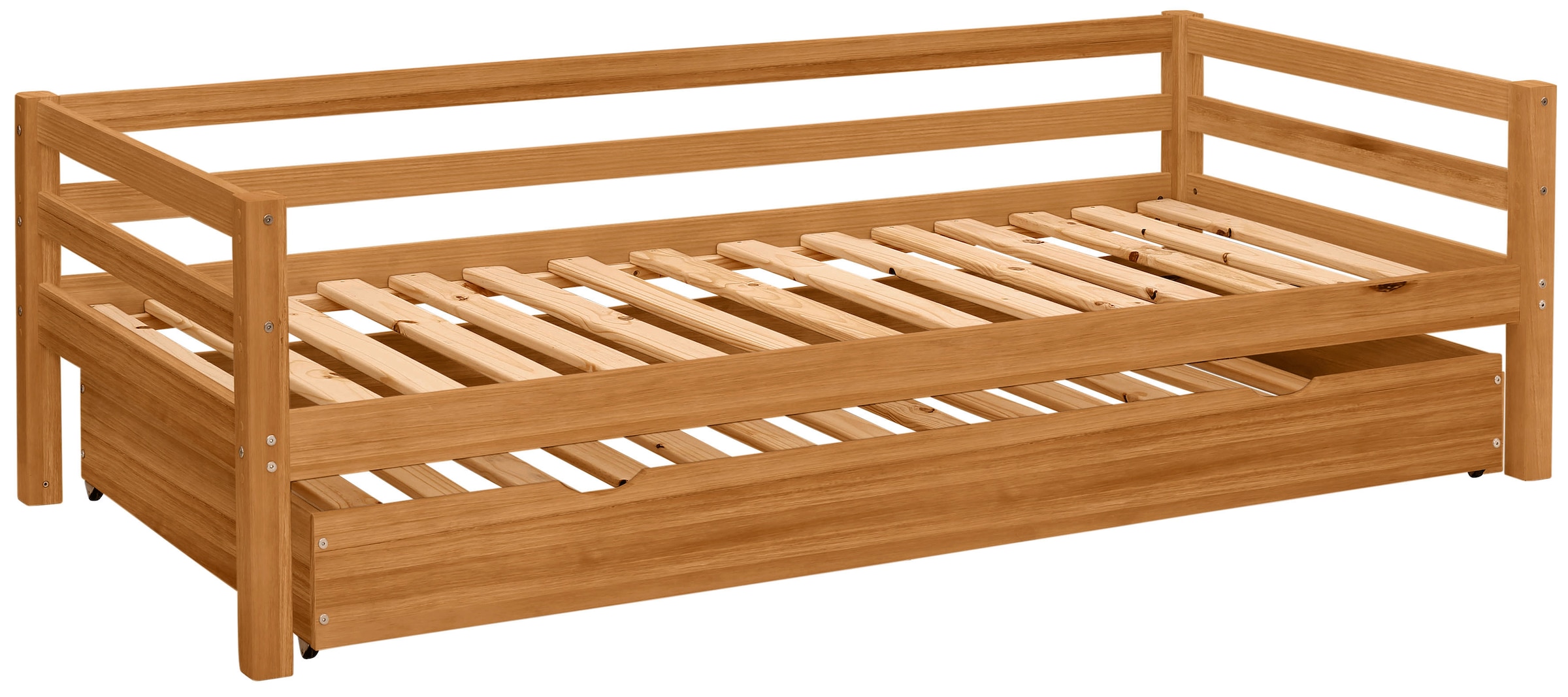 Lüttenhütt Daybett »Alpi«, mit Schubkasten aus Kiefernholz, Aussenbreite 103 cm, Kinderbett
