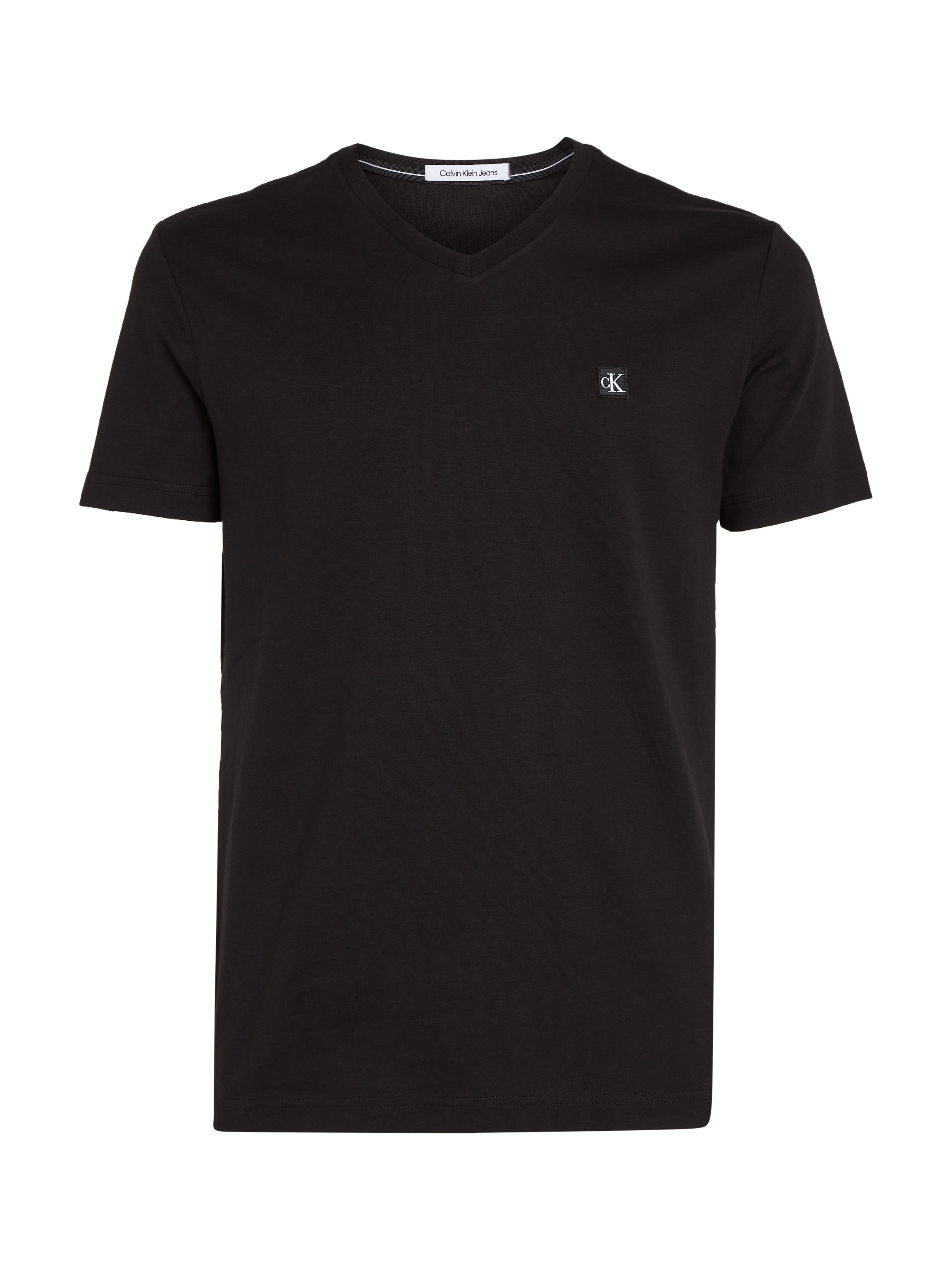 Calvin Klein Jeans T-Shirt »CK EMBRO BADGE V-NECK TEE«, mit Logopatch