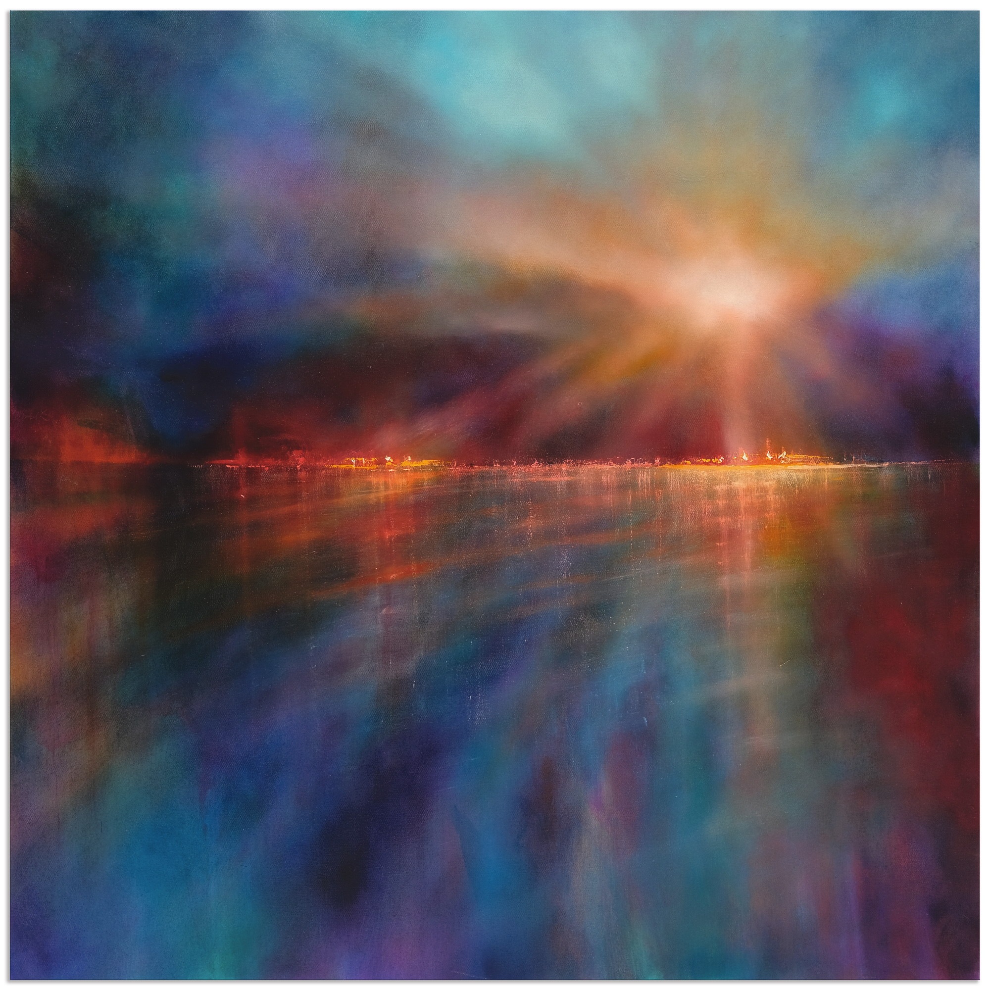 Image of Artland Wandbild »Ein neuer Morgen«, Gewässer, (1 St.), in vielen Grössen & Produktarten - Alubild / Outdoorbild für den Aussenbereich, Leinwandbild, Poster, Wandaufkleber / Wandtattoo auch für Badezimmer geeignet bei Ackermann Versand Schweiz