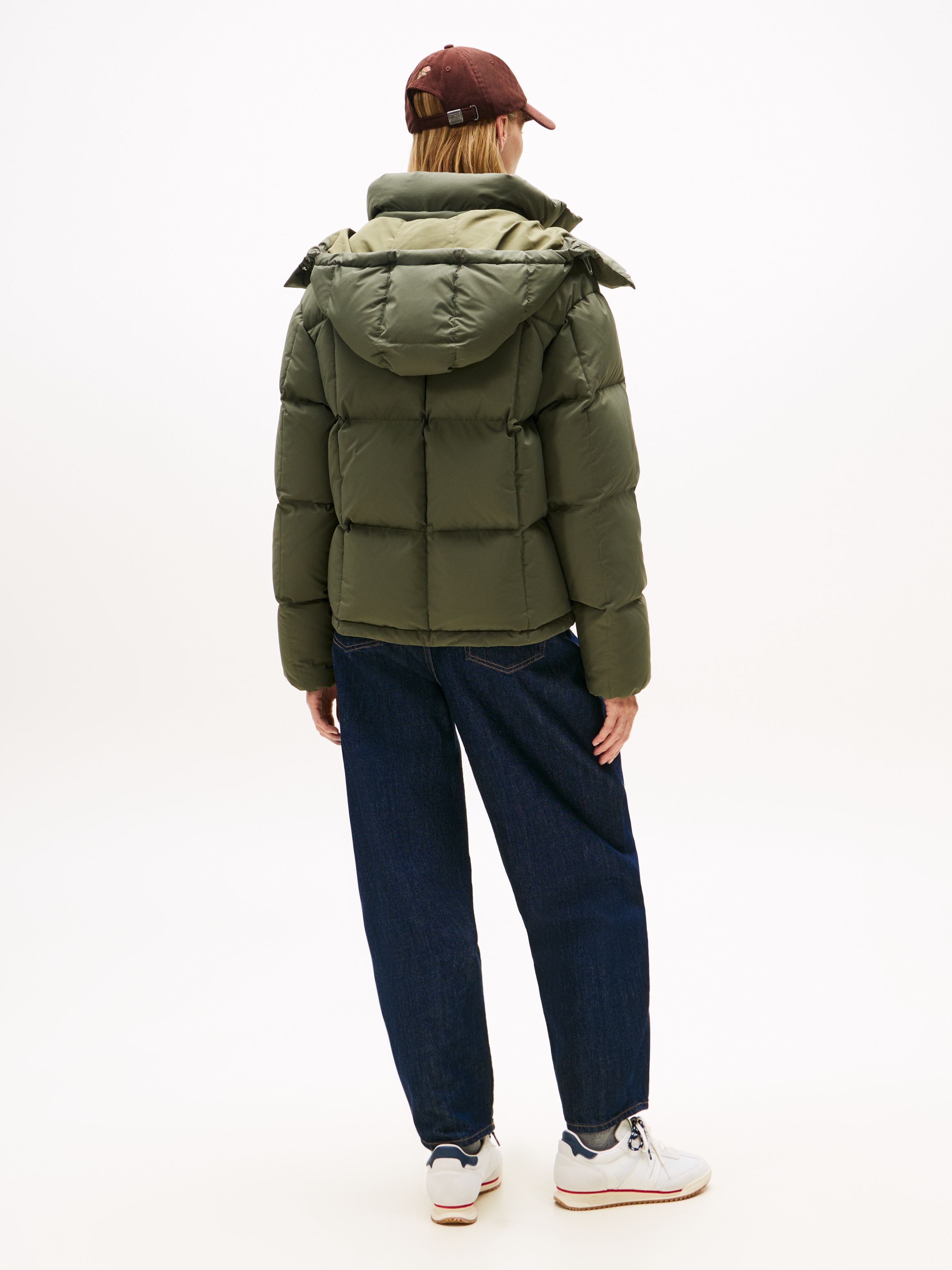 Tommy Jeans Steppjacke »TJW ALASKA GRID DOWN JACKET EXT« mit Kapuze