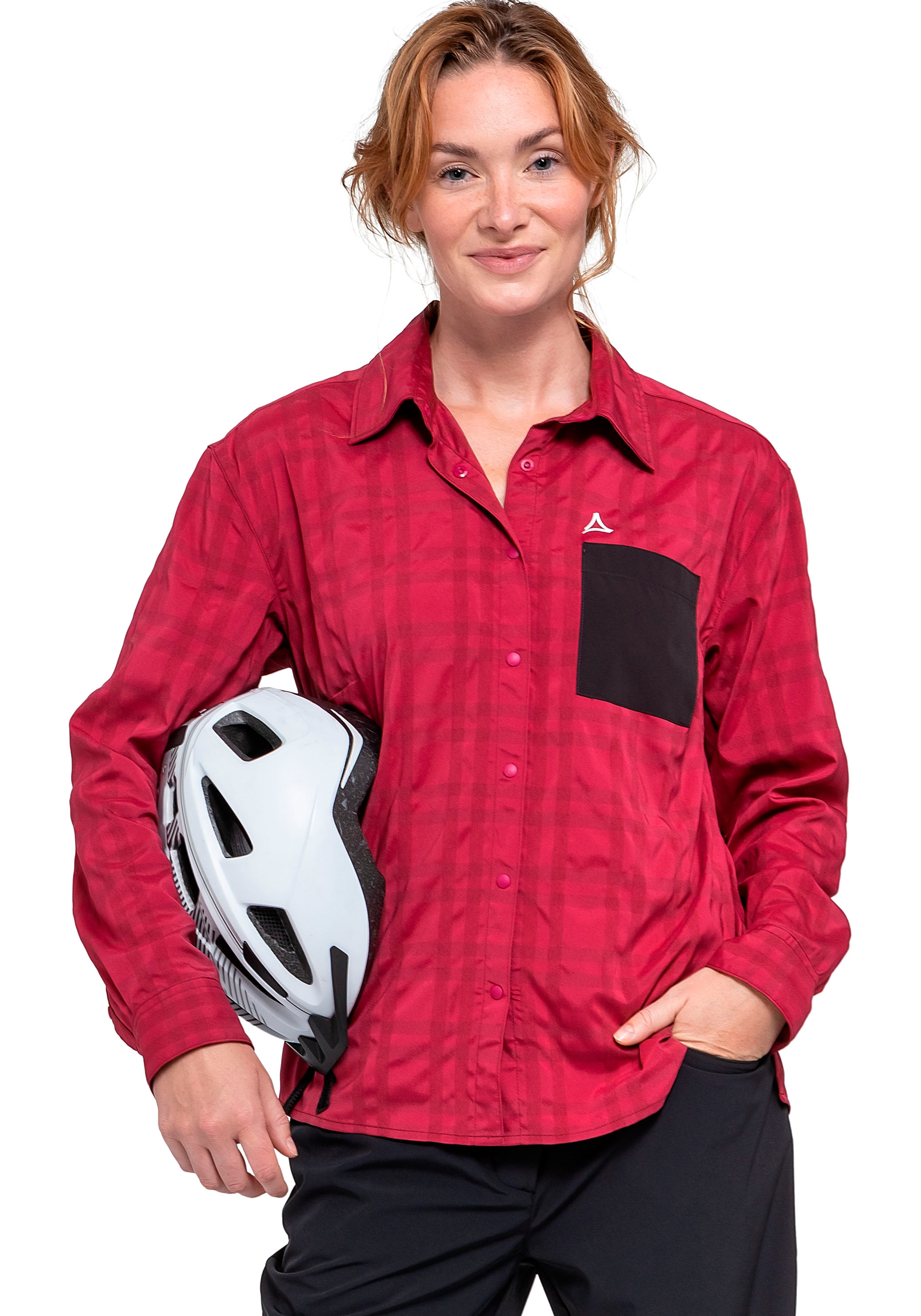 Image of Schöffel Shirtbluse "Blouse Style Jalpuh WMS" für Radsport, aus Polyester, Nylon und Elasthan
