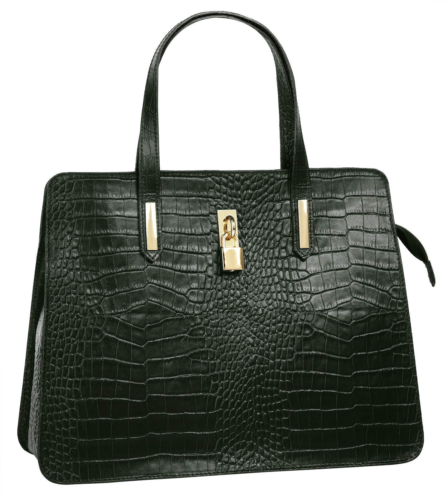 Cluty Henkeltasche, echt Leder, Made in Italy