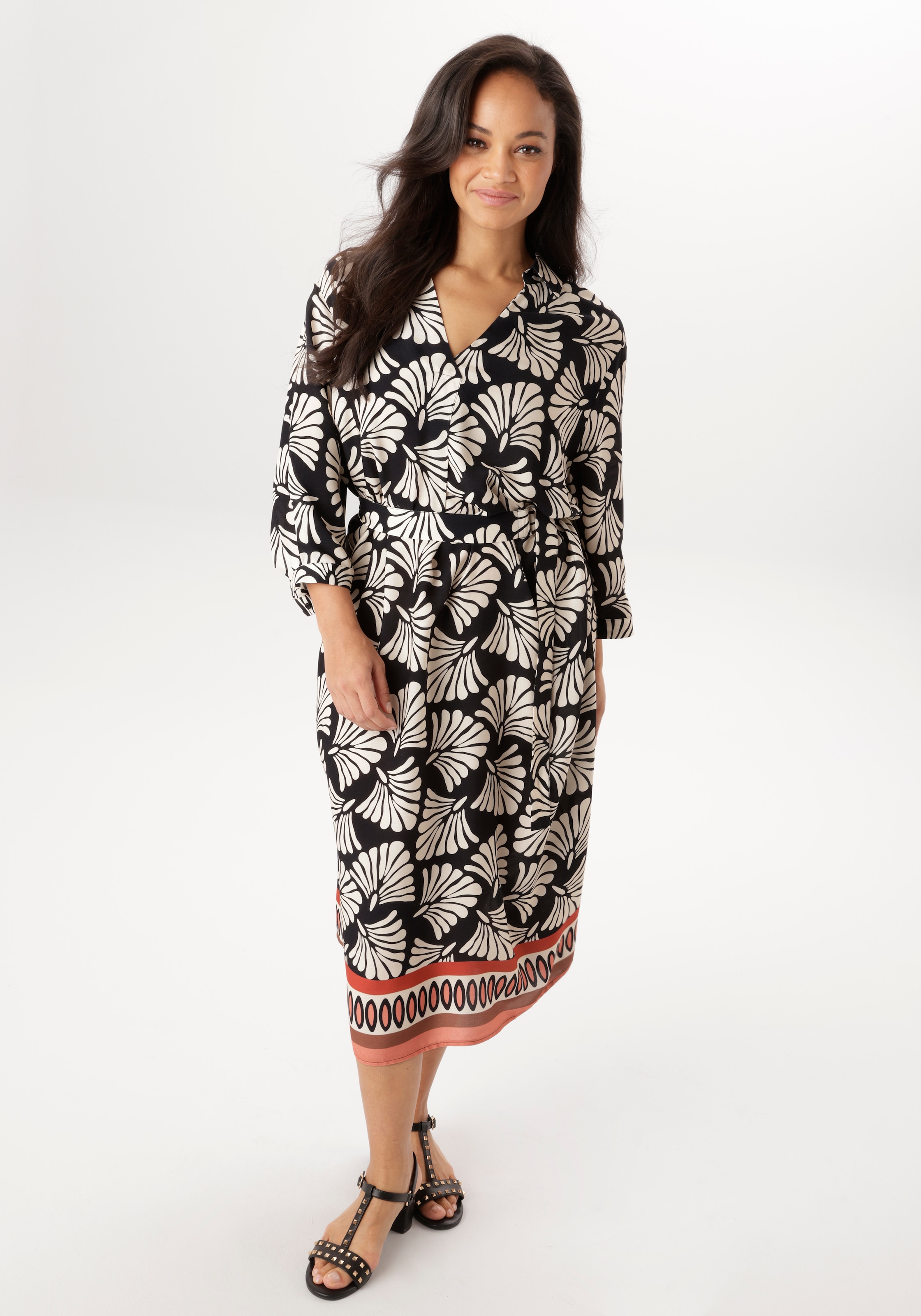 Aniston PLUS Robe chemisier mit Gürtel - NEUE KOLLEKTION