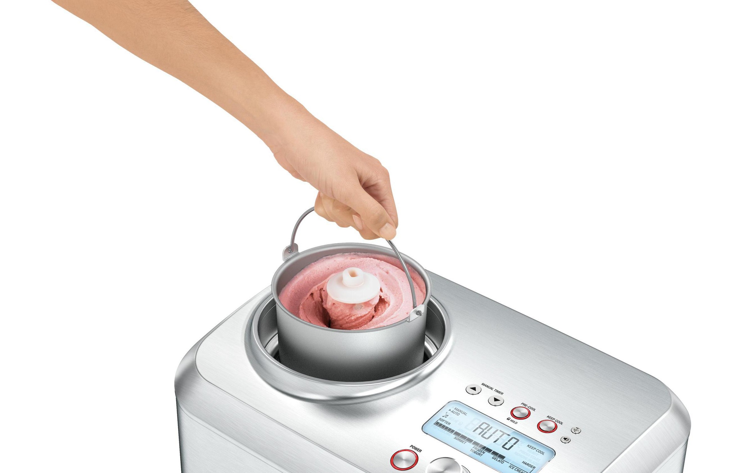 Sage Eismaschine »Sage Glacemaschine Smart Scoop 1 l, Silber«, 2 l, 200 W, Geeignet für: Glace