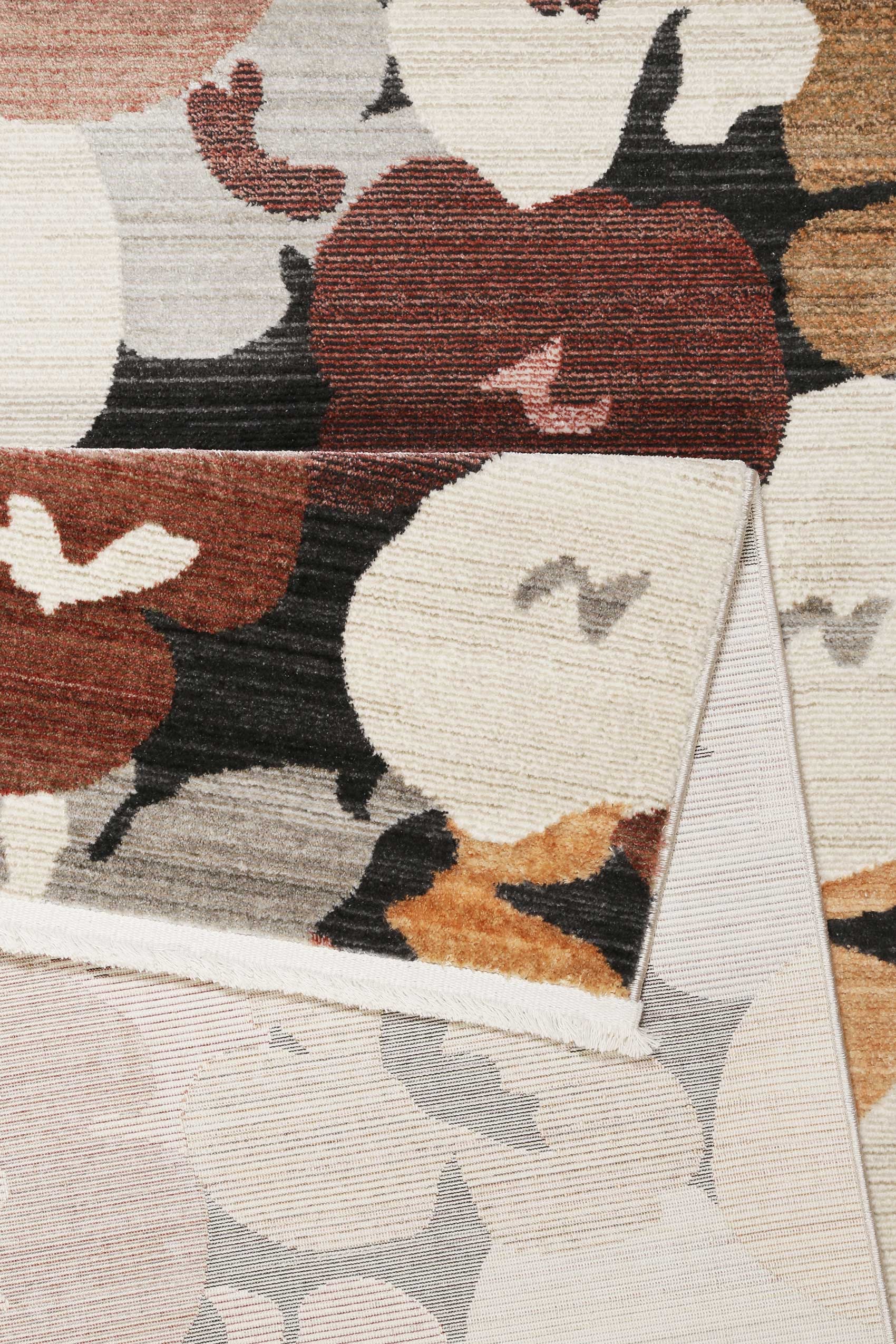 Esprit Teppich »Agneta« rechteckig 7 mm Höhe Kurzflorteppich, floral, gewebt, neutral, modern, Wohnzimmer, stilvoll