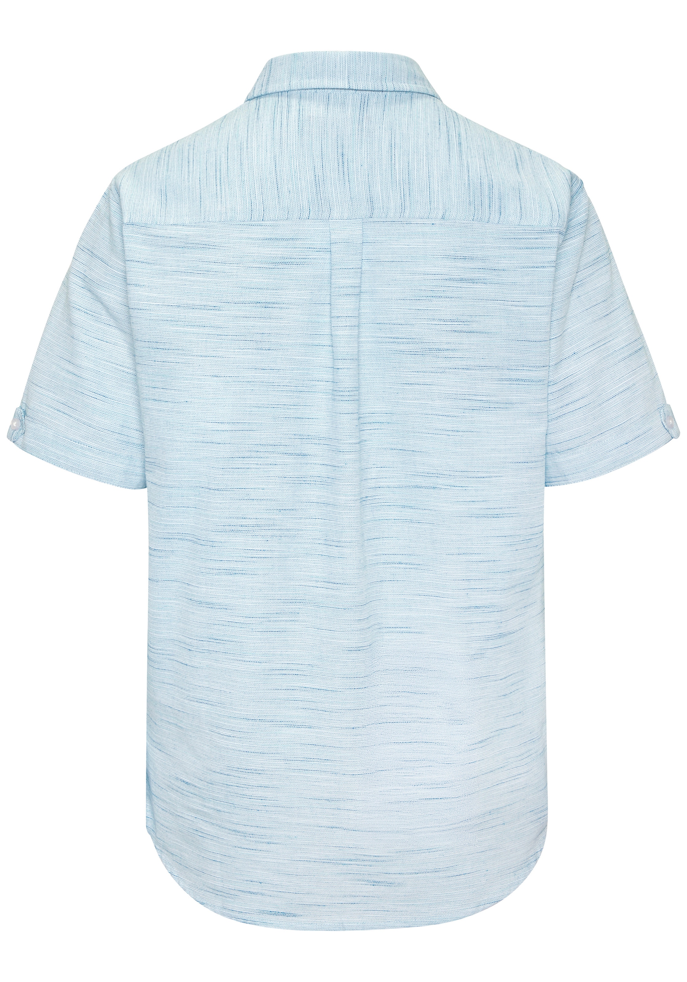 H.I.S Chemise à manches courtes », sommerliches Strukturhemd« avec détail bouton décoratif à la finition des manches