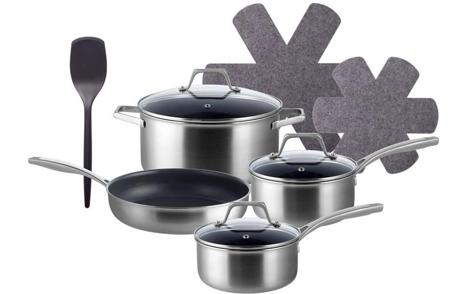Image of Kochtopf "Lunasol Sirius Terra Multi-Layer 10-tlg." Aluminium