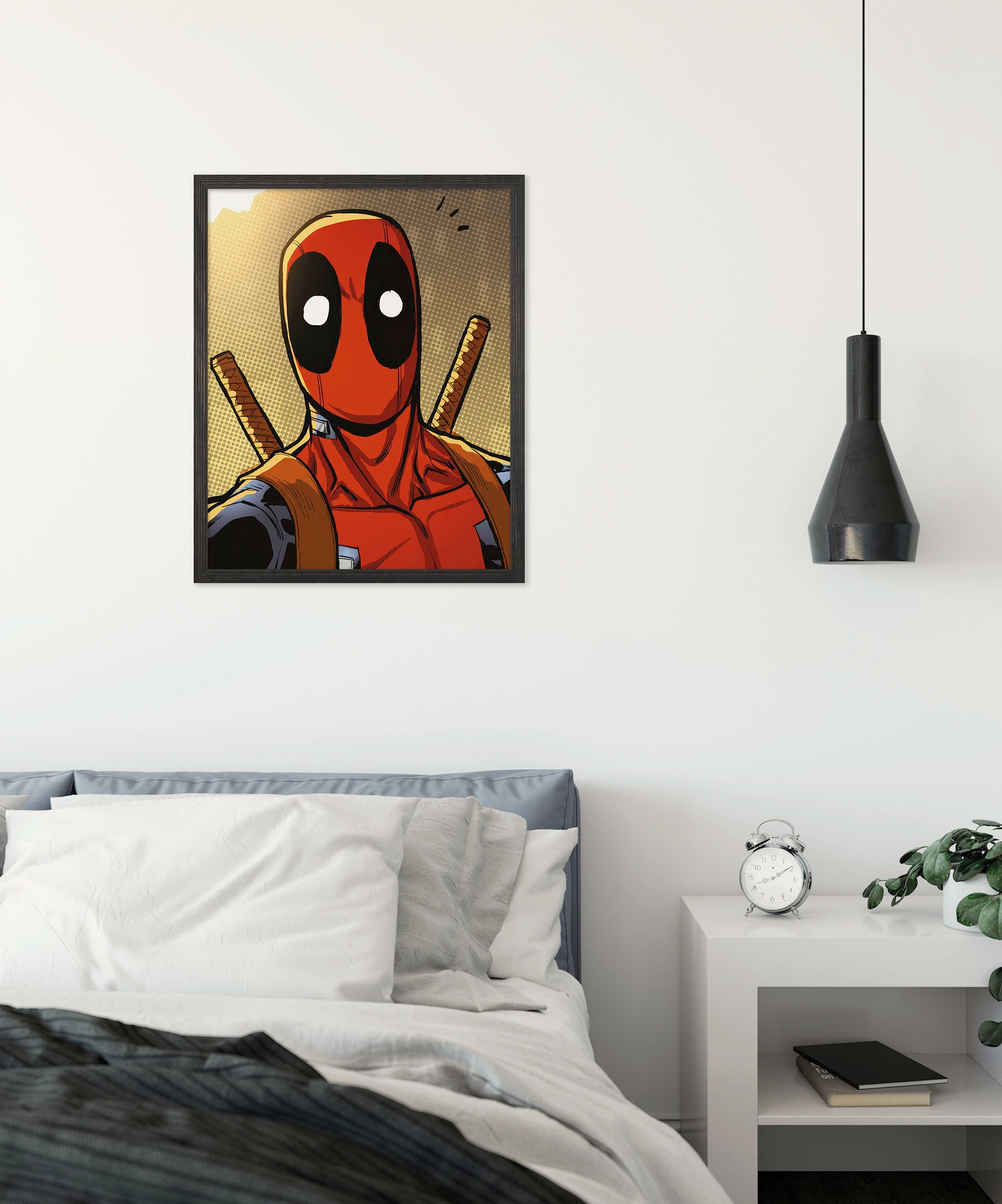 Image of Komar Wandbild "Marvel Deadpool Holup" Disney Set, 1 Stk. tlg. 50 x 70 cm (Breite x Höhe) - Kinderzimmer, Dekoration