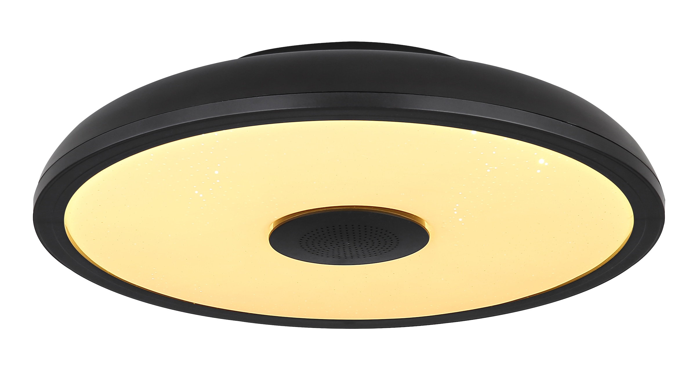 GLOBO LIGHTING Plafonnier LED »RAFFY« Module LED 1 cuis blanc chaud - blanc froid Changement de couleur rouge-vert-bleu, fonction haut-parleur