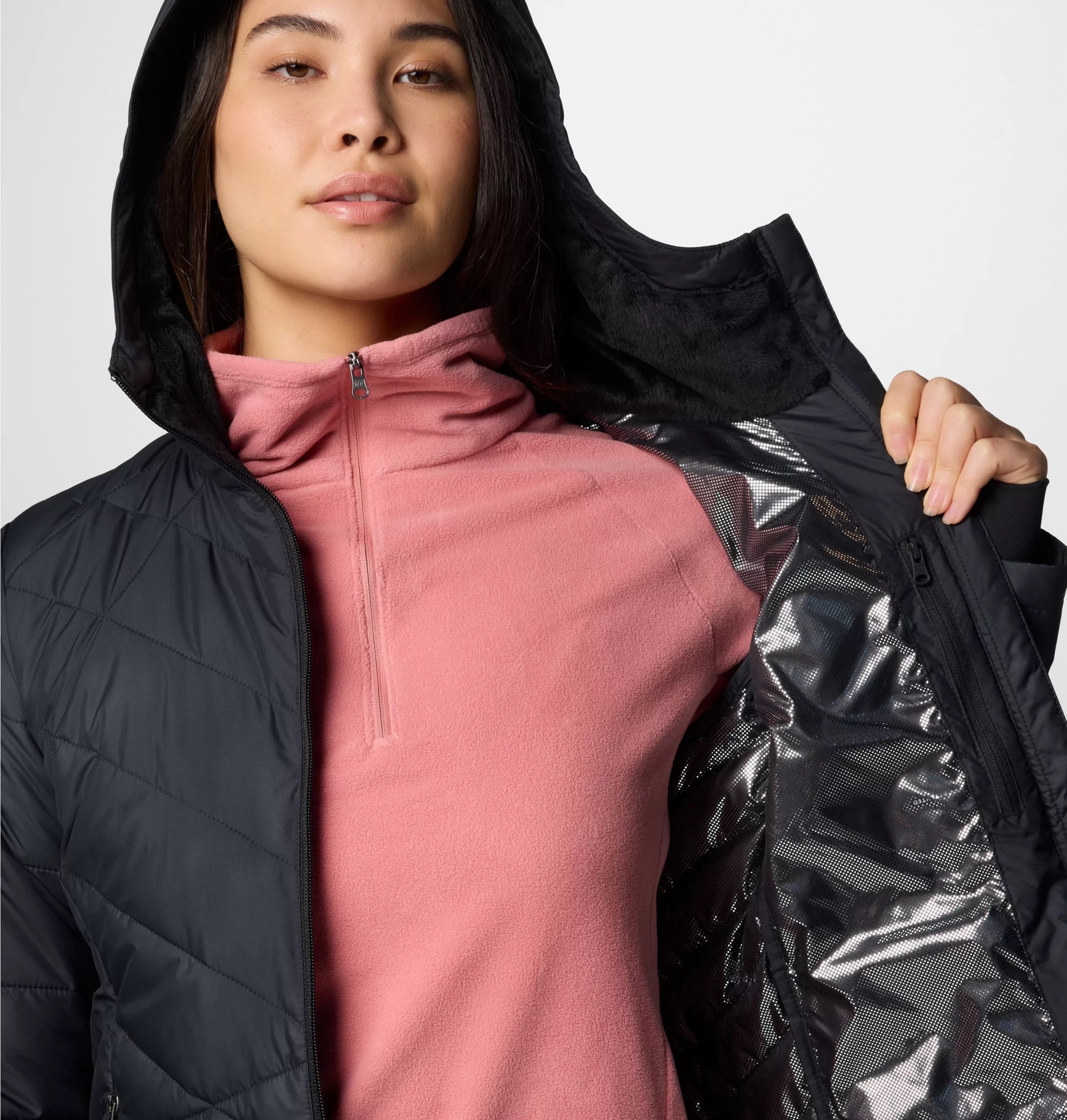 Columbia Steppjacke »HEAVENLY HOODED JACKET«, (1 St.), mit Kapuze