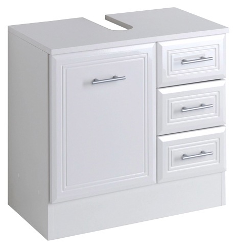 Image of HELD MÖBEL Waschbeckenunterschrank »Neapel«, Breite 60 cm, mit Hochglanzfronten und eleganter Fräsung bei Ackermann Versand Schweiz