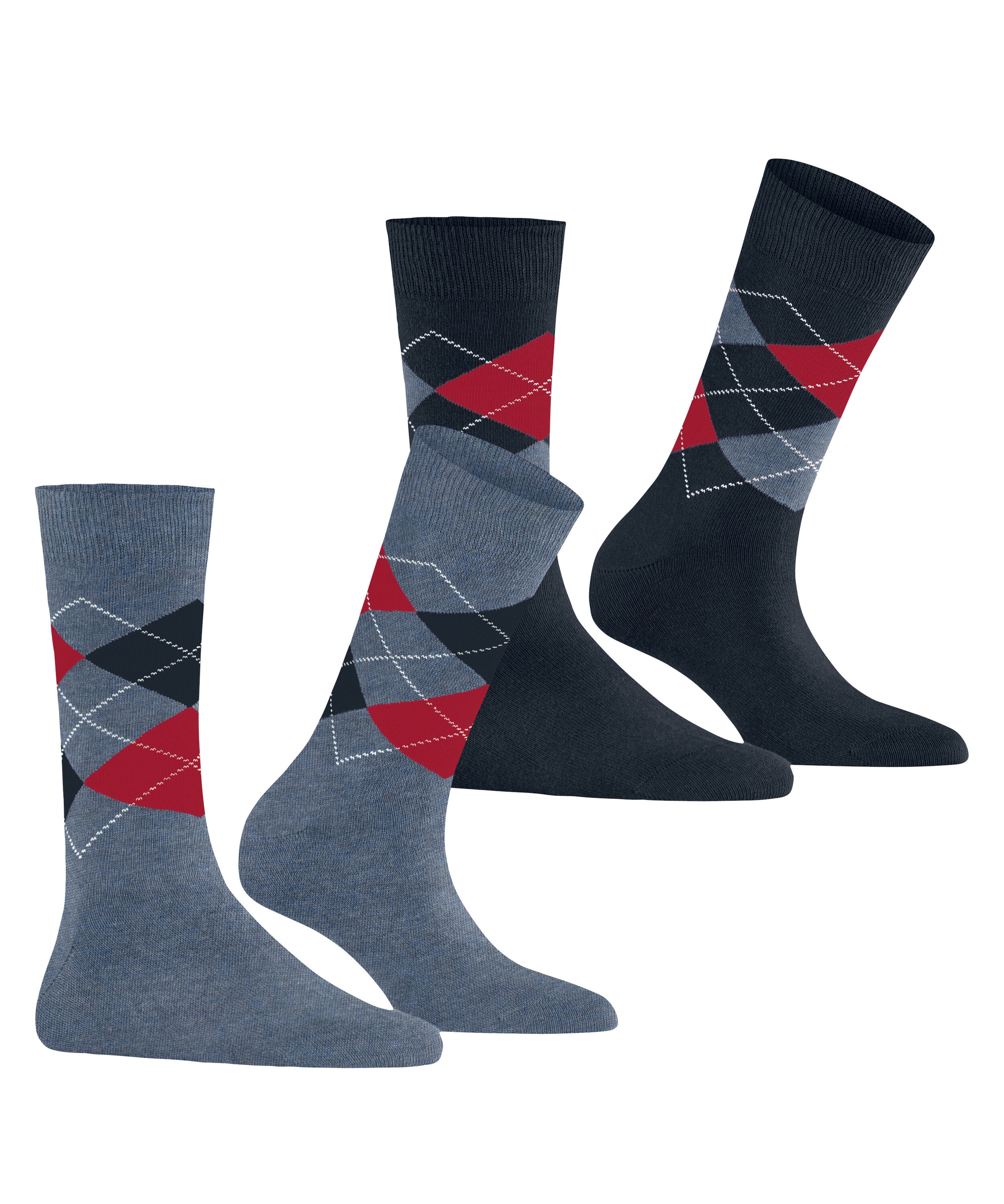 Burlington Chaussettes »Everyday Argyle 2er-Pack« 2er Pack,  atmungsaktiv