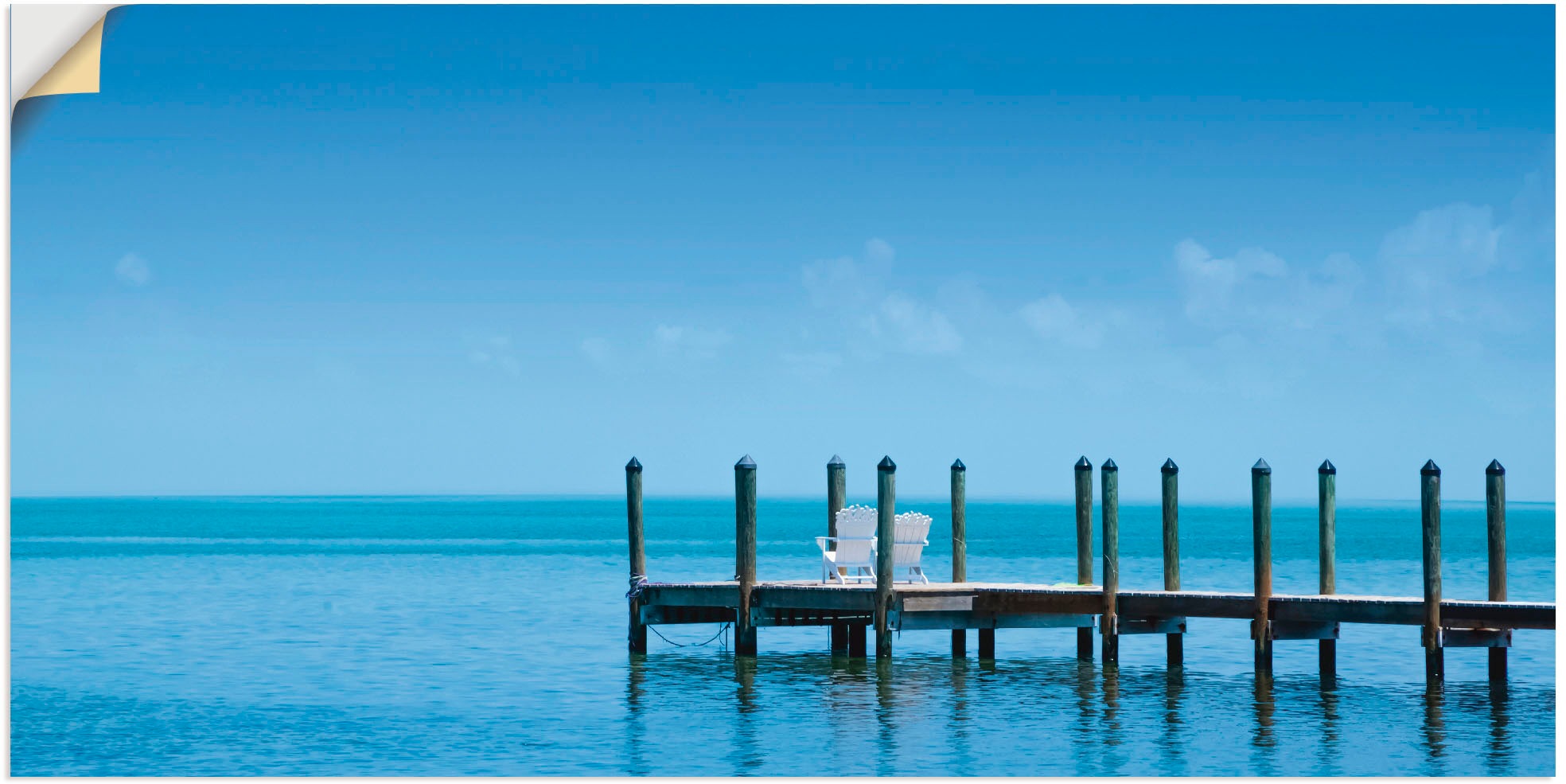 Image of Artland Wandbild »Florida Keys Ruhiger Ort«, Gewässer, (1 St.), in vielen Grössen & Produktarten -Leinwandbild, Poster, Wandaufkleber / Wandtattoo auch für Badezimmer geeignet bei Ackermann Versand Schweiz