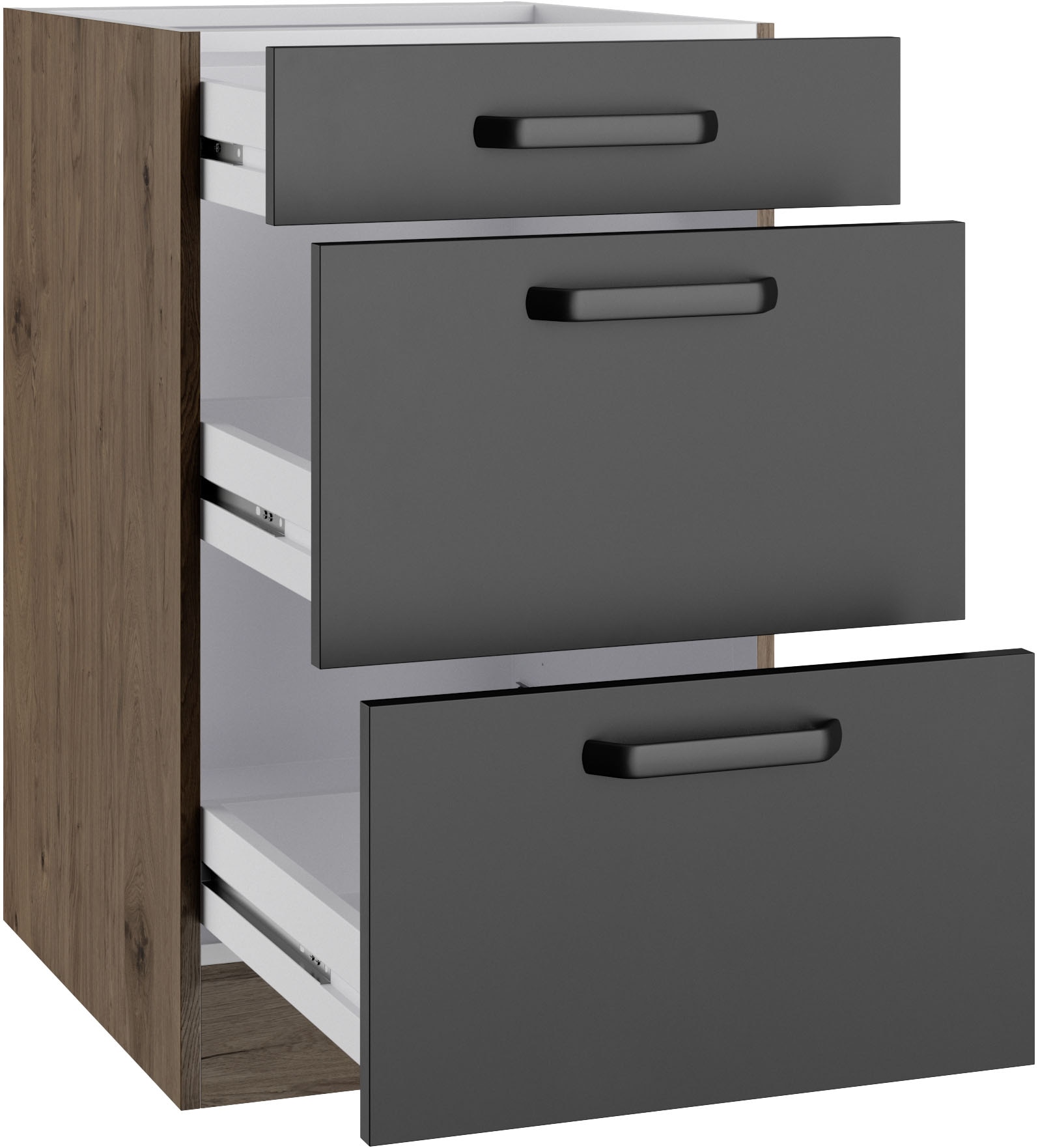wiho Küchen Unterschrank »Elba« Breite 50 cm, mit zwei Auszügen