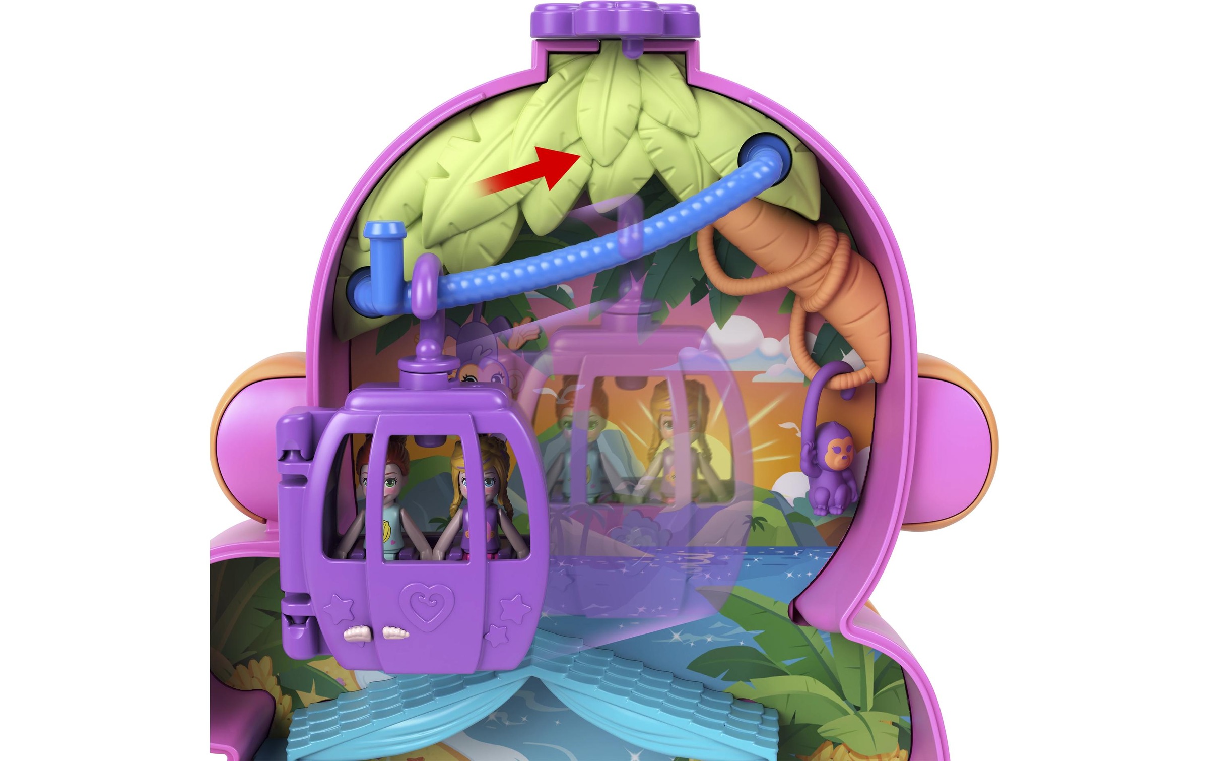 Polly Pocket Puppenhaus »Affenmama und Baby«