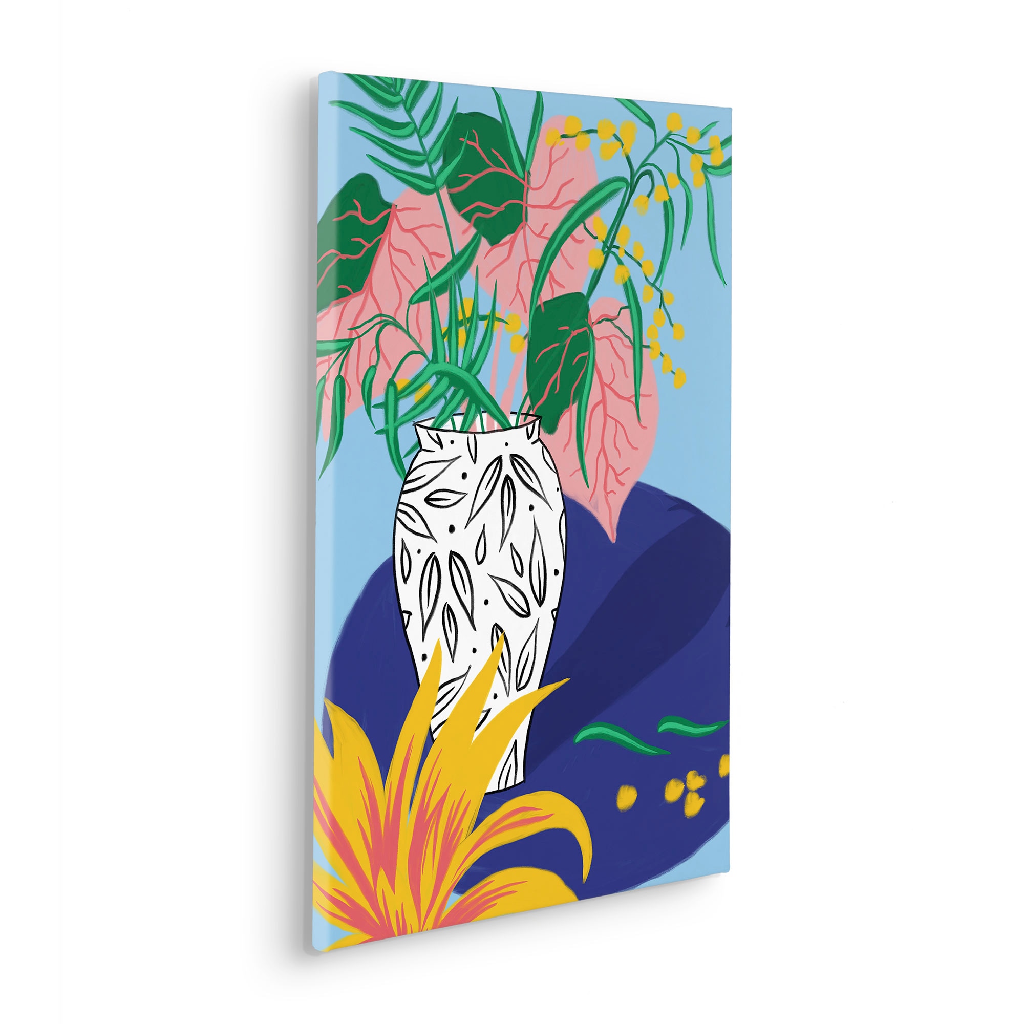 Komar Leinwandbild »Funky Vase - Grösse 40 x 60 cm«, Natur, (1 St.), Keilrahmenbild mi Echtholzrahmen