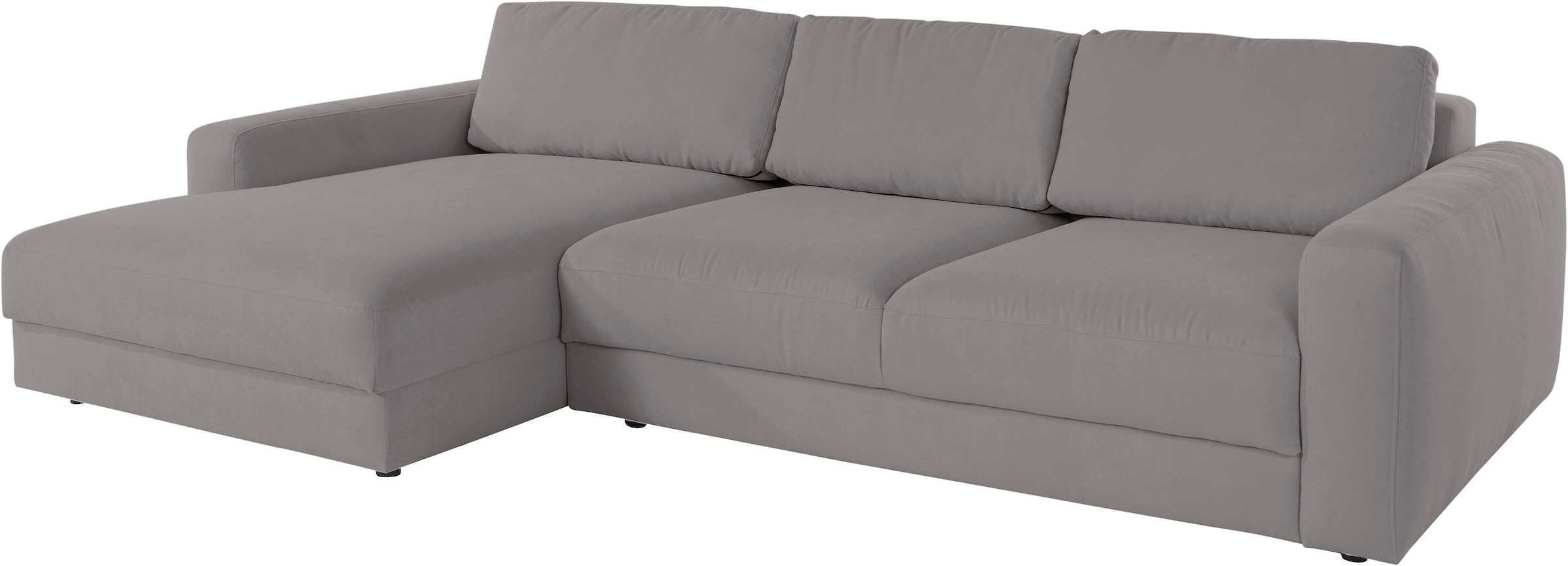 Home affaire Ecksofa »Bloomfield, elegant, viel Platz, Mega Couch, Breite 303cm, L-Form« extra tiefe Sitzfläche, wahlweise mit Sitztiefenverstellung