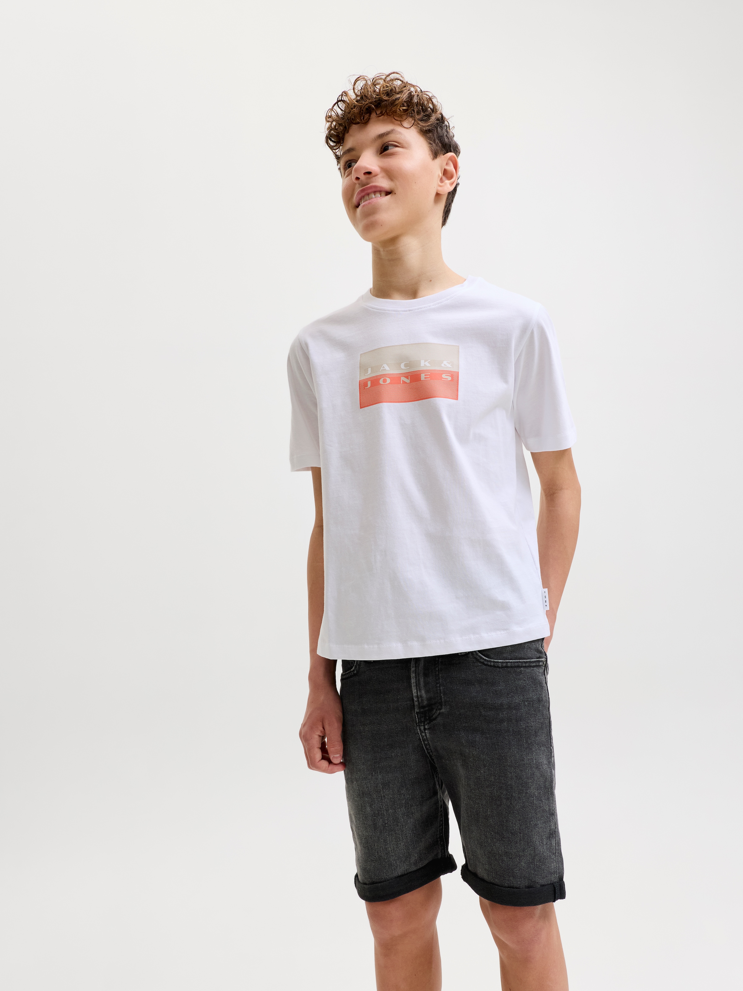 Jack & Jones Junior Short »JJIRICK bequem mit mittlerer Taille für Jungen«  uni, tendance, coupe régulière, tissé