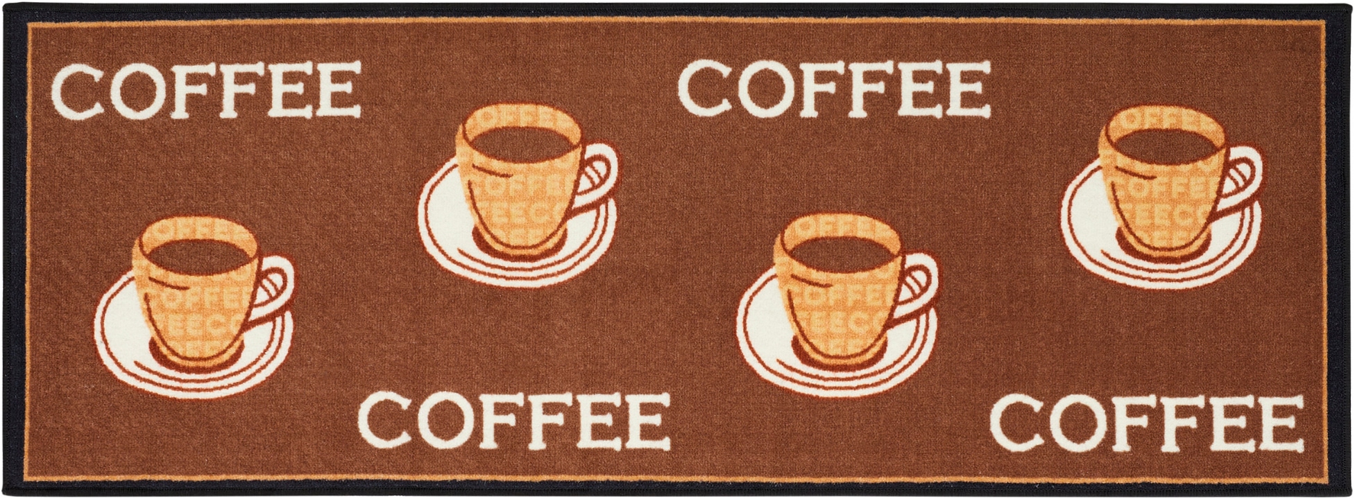 Image of Andiamo Küchenläufer "Coffee" rechteckig 5 mm Höhe Motiv Kaffee, mit Schriftzug, Küche, Kundenliebling