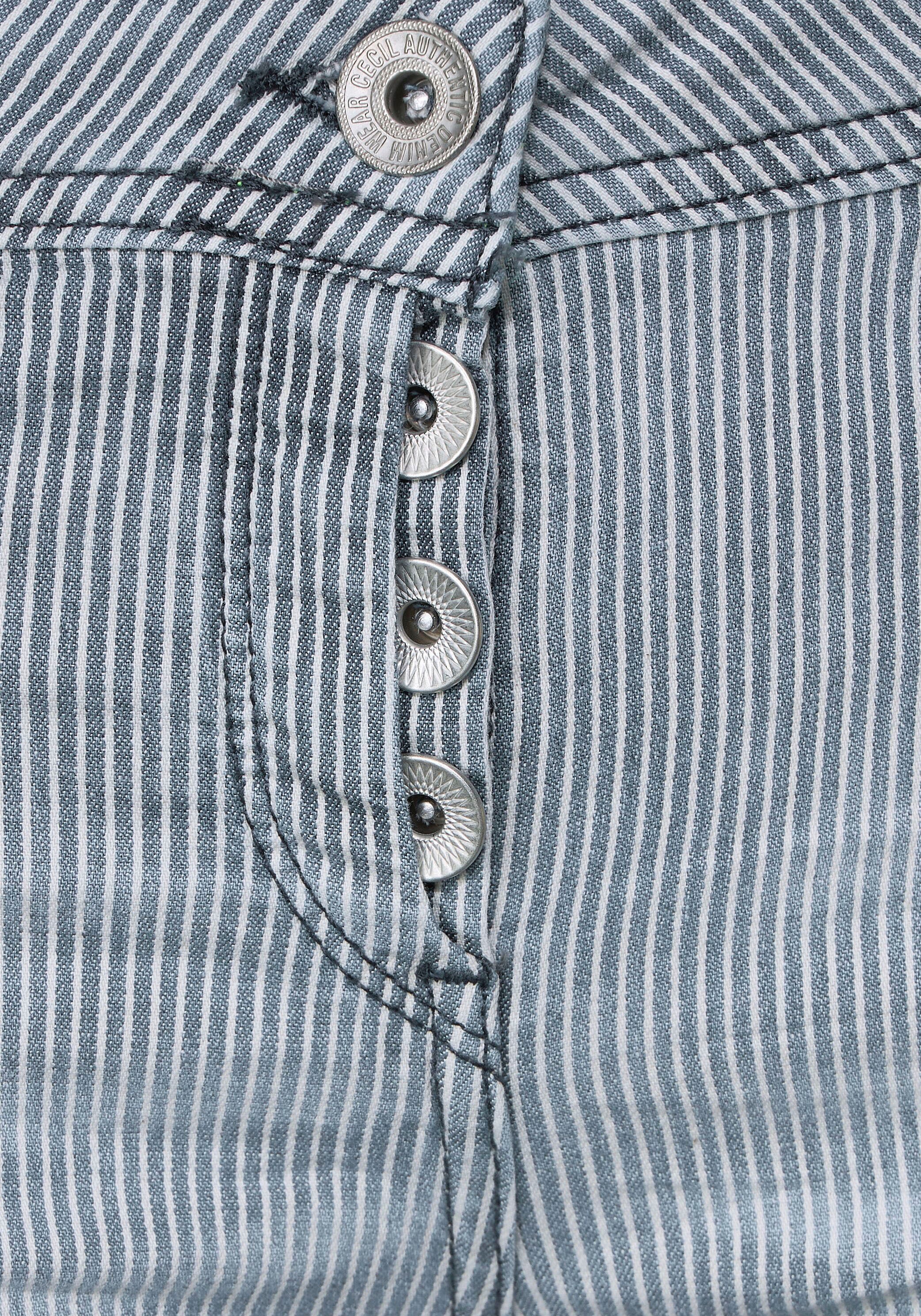 3/4-Jeans, hinten Logo-Badge mit Découvrir sur Cecil einem