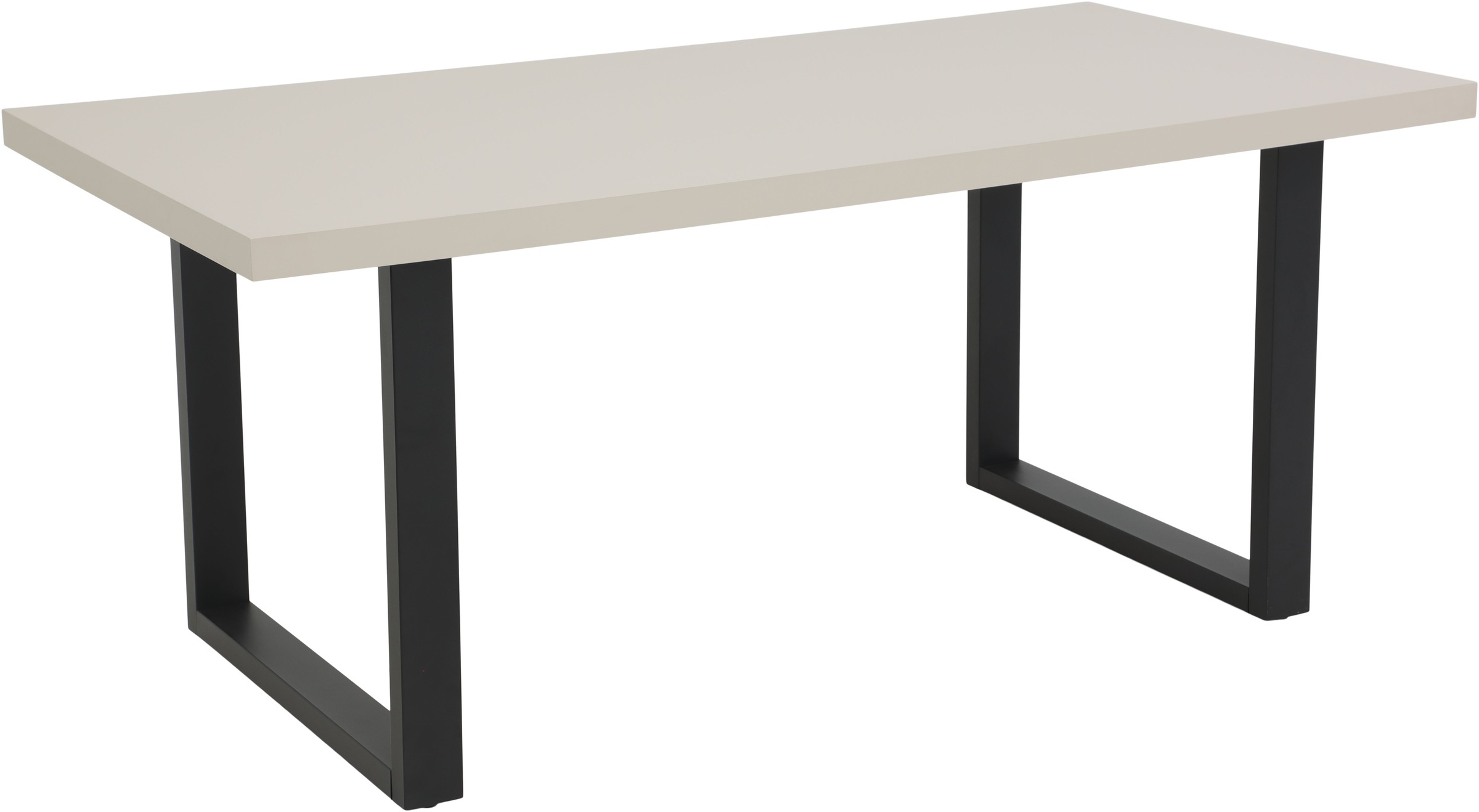 Image of HELA Esstisch "MERAN" 1 Stk. tlg. U-Gestell,Cashmere,Azoto Matt lackiert,Metall,Spanplatte