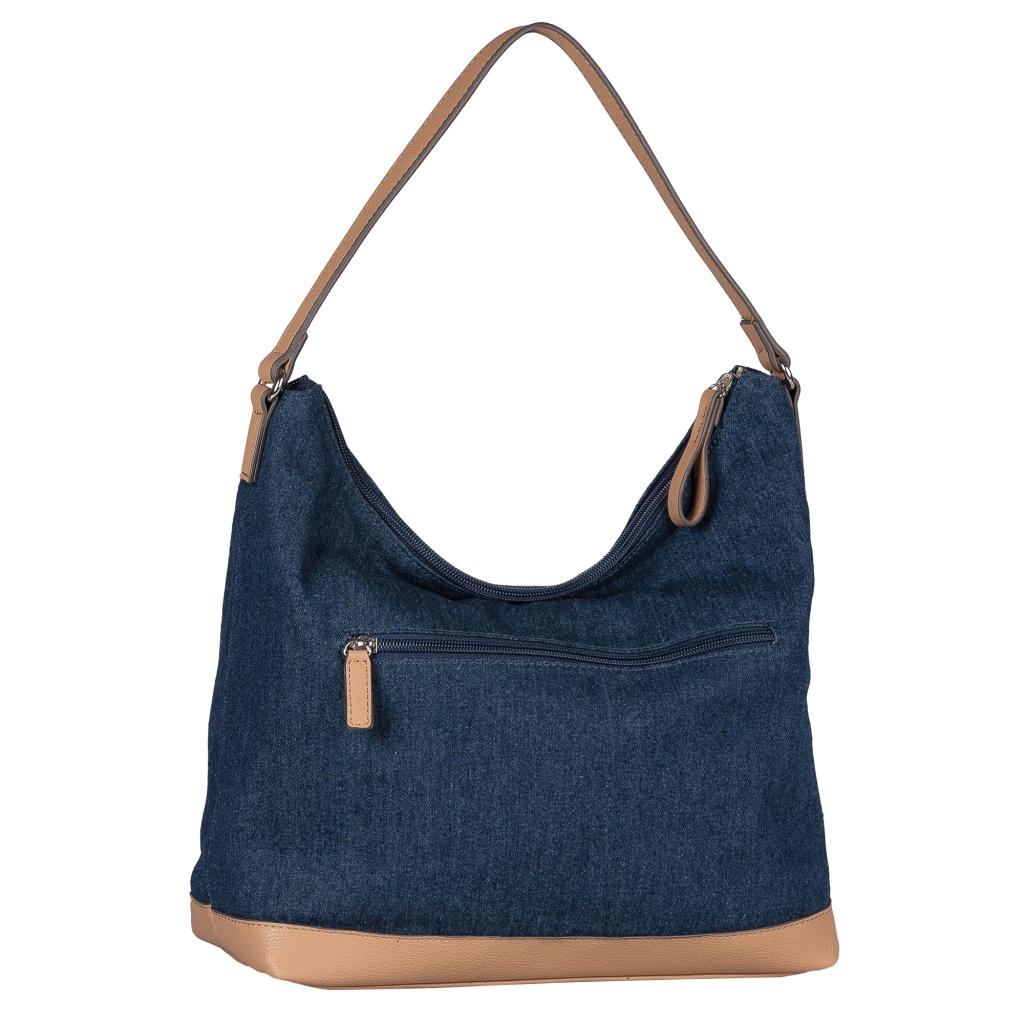 TOM TAILOR Hobo »Gilda« sac porté main femme, sac épaule avec grand logo Tom-Tailor