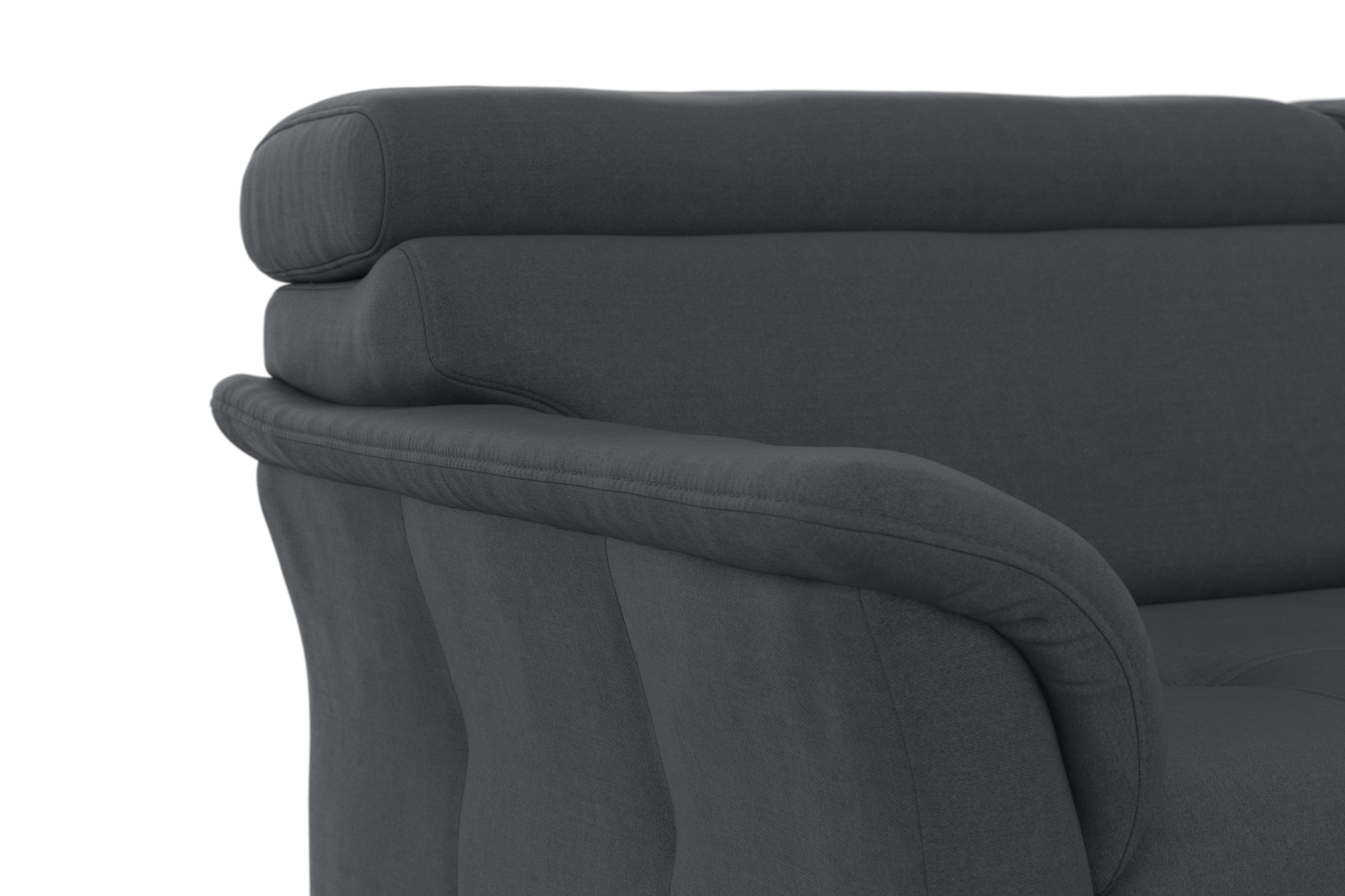 sit&more Ecksofa »Marano L-Form«, inklusive Kopfteilverstellung, wahlweise mit Bettfunktion, Bettkasten