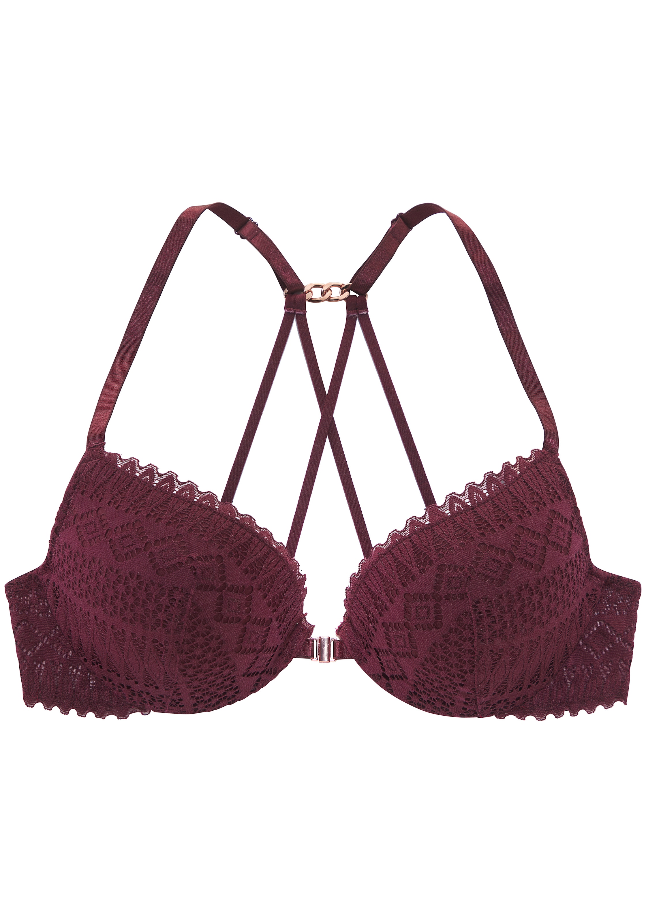 LASCANA Soutien-gorge push-up »Nina« avec armature, en dentelle graphique, lingerie sexy