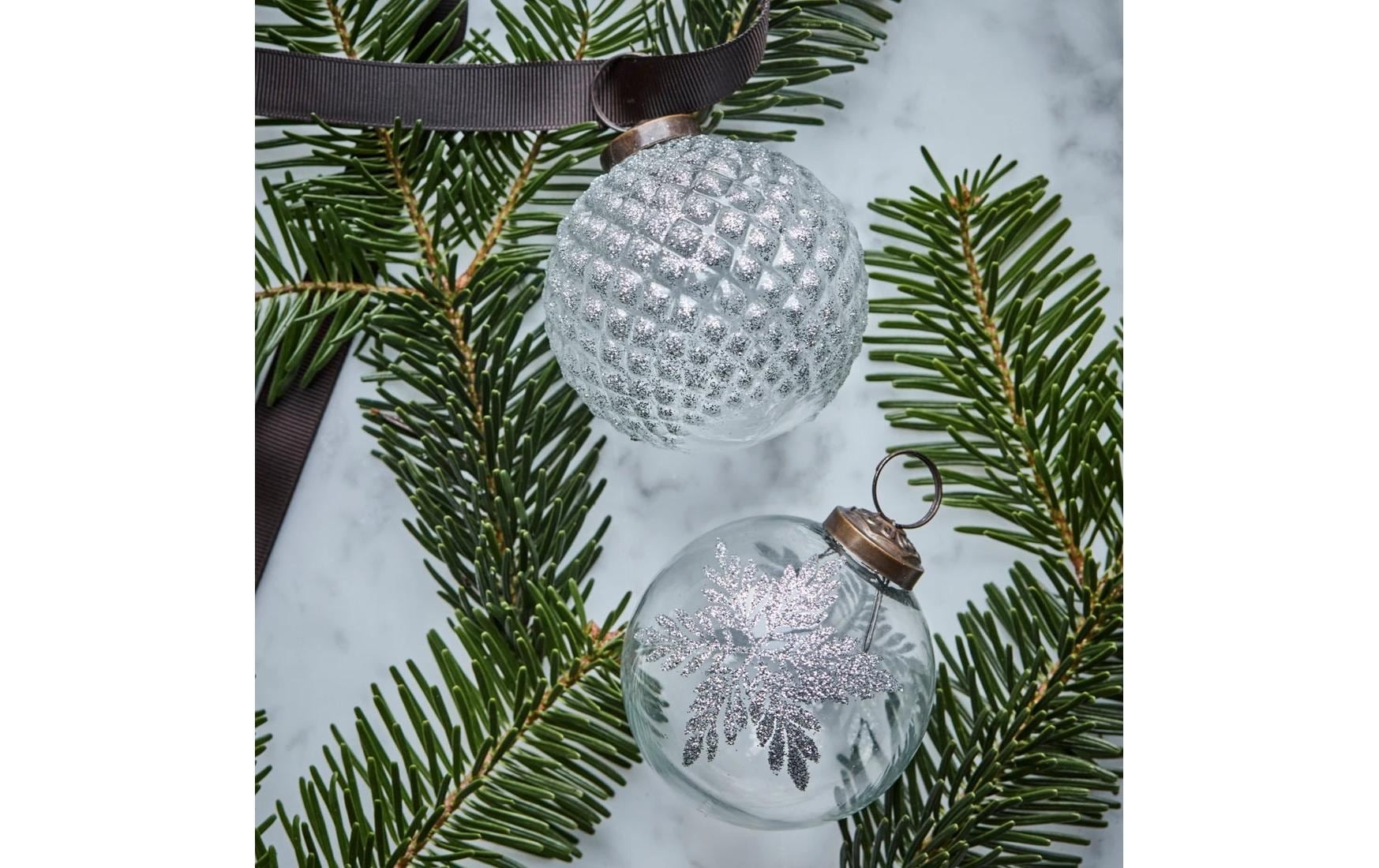 House Doctor Weihnachtsbaumkugel »House Doctor Weihnachtskugel Snowi 4 Stück«