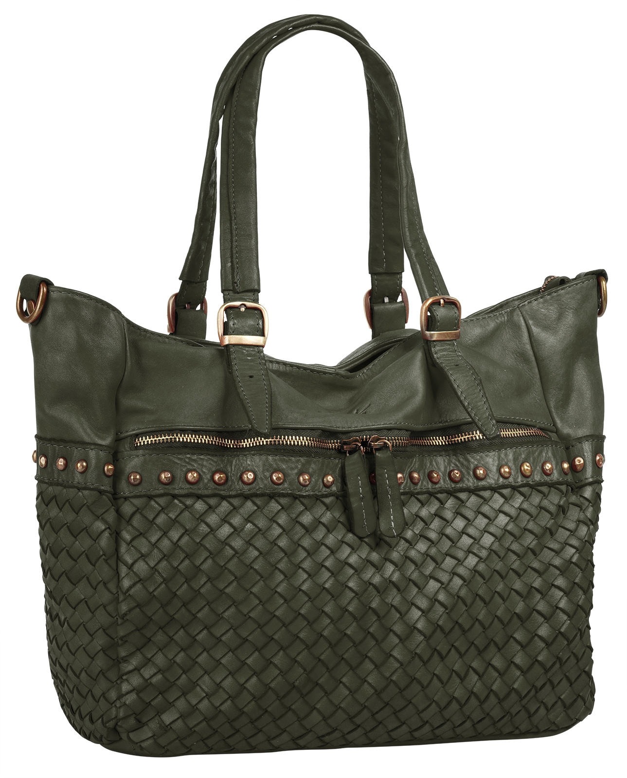 Samantha Look Shopper echt Leder, Made in Italy