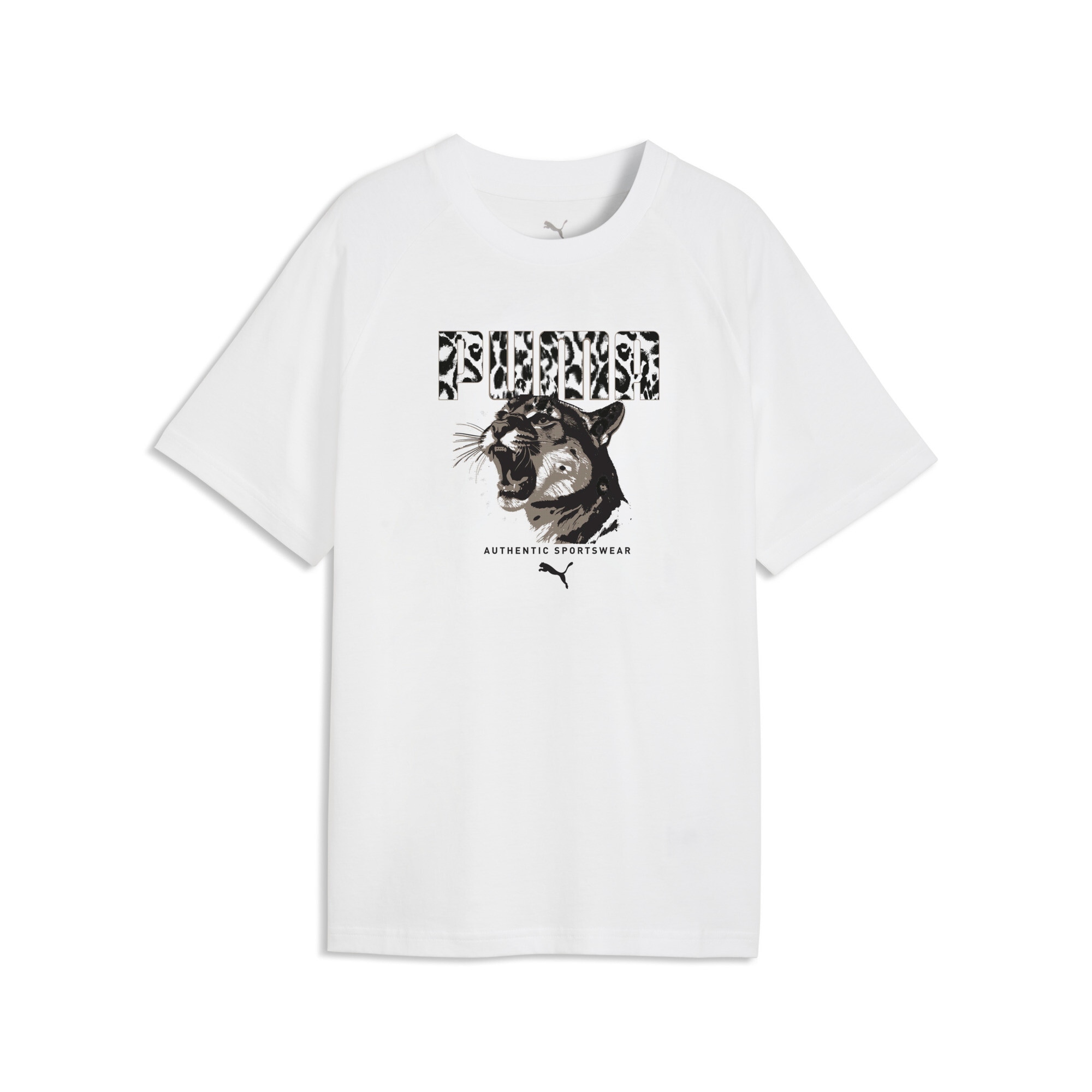 PUMA T-shirt »GRAPHICS ANIMAL RELAXED TEE G« Manches courtes, style sportif