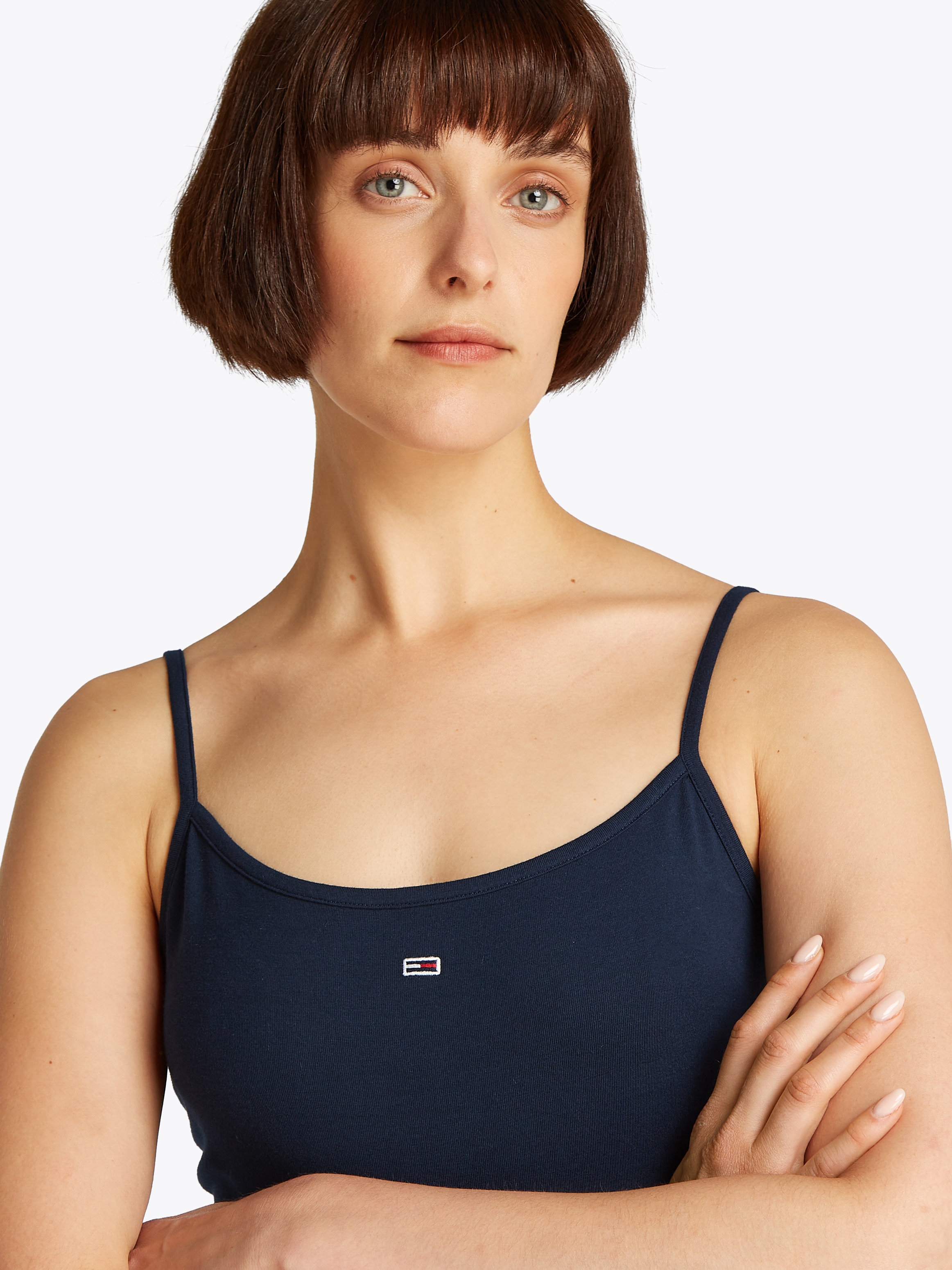 Tommy Jeans Spaghettitop »TJW ESSENTIAL STRAP TOP EXT«, mit Logostickerei