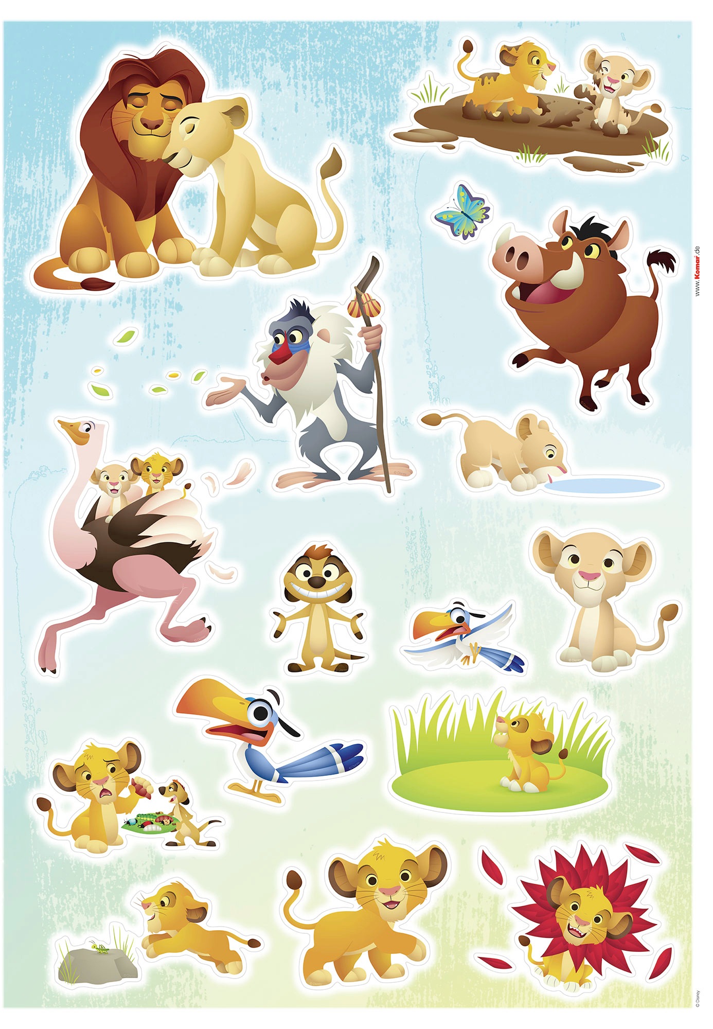 Image of Komar Wandtattoo »Lion King Wildlife«, (27 St.), 50 x 70 cm bei Ackermann Versand Schweiz