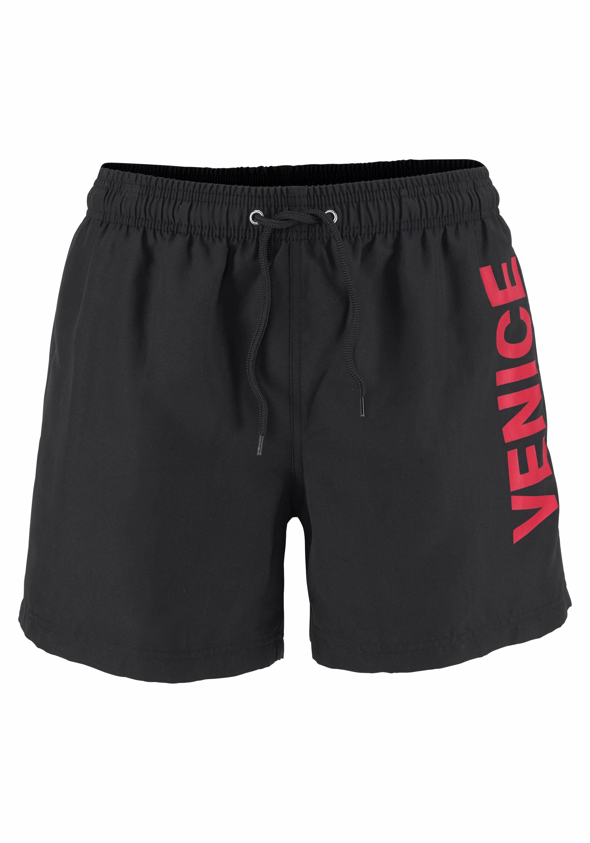 Badeshorts, mit Logodruck