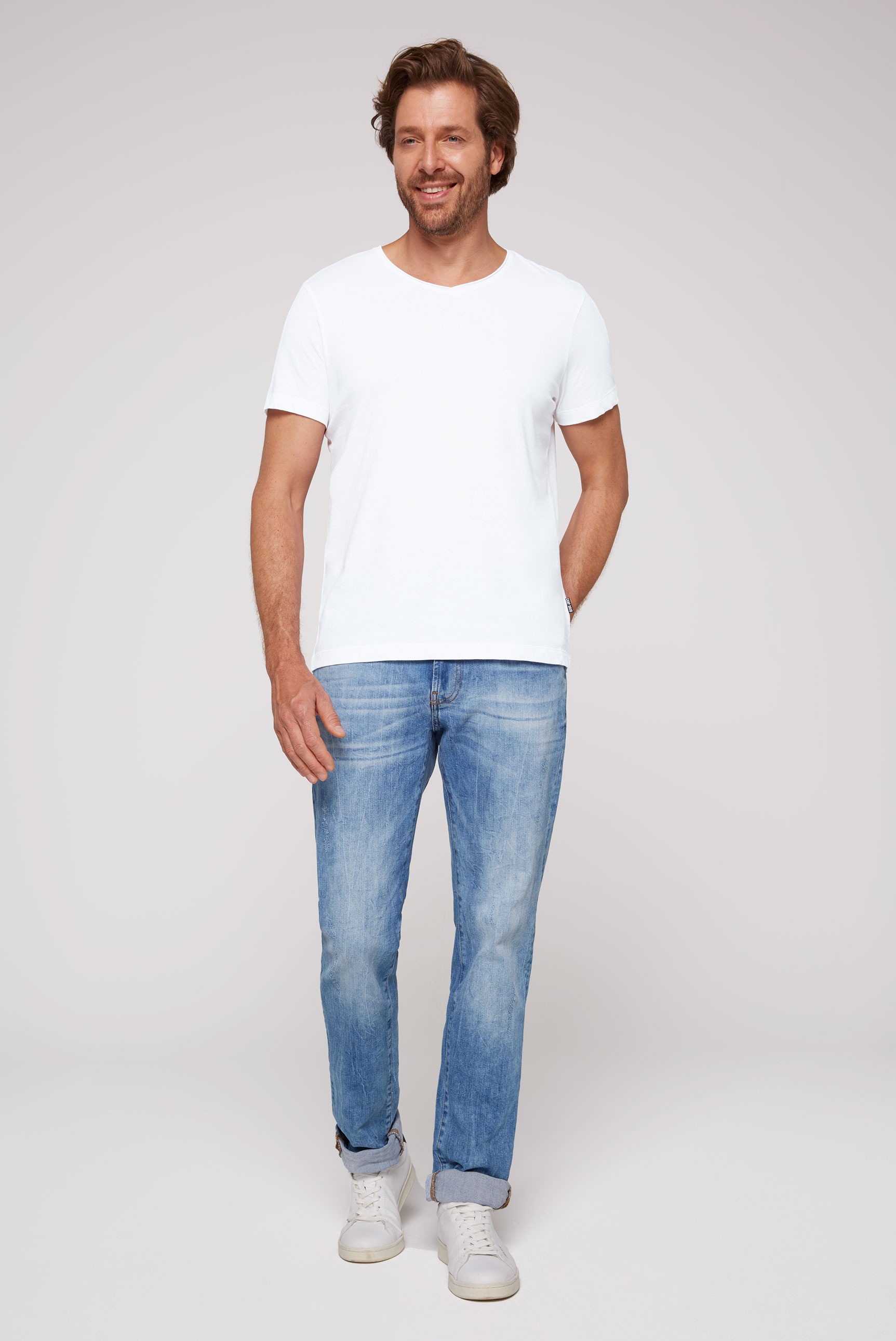 CAMP DAVID V-Shirt, (2 tlg.), im 2-er Pack