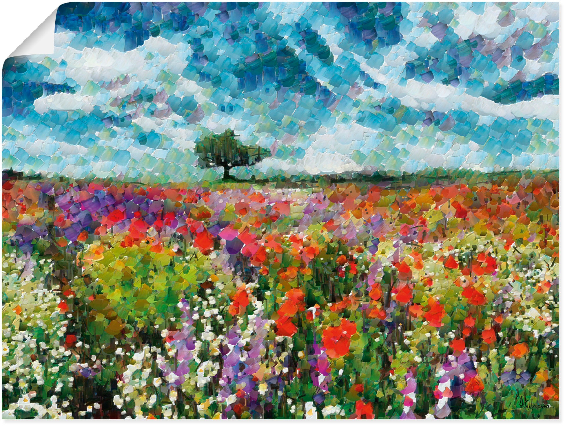 Image of Artland Wandbild »Bunte Wiese«, Blumenwiese, (1 St.), in vielen Grössen & Produktarten - Alubild / Outdoorbild für den Aussenbereich, Leinwandbild, Poster, Wandaufkleber / Wandtattoo auch für Badezimmer geeignet bei Ackermann Versand Schweiz