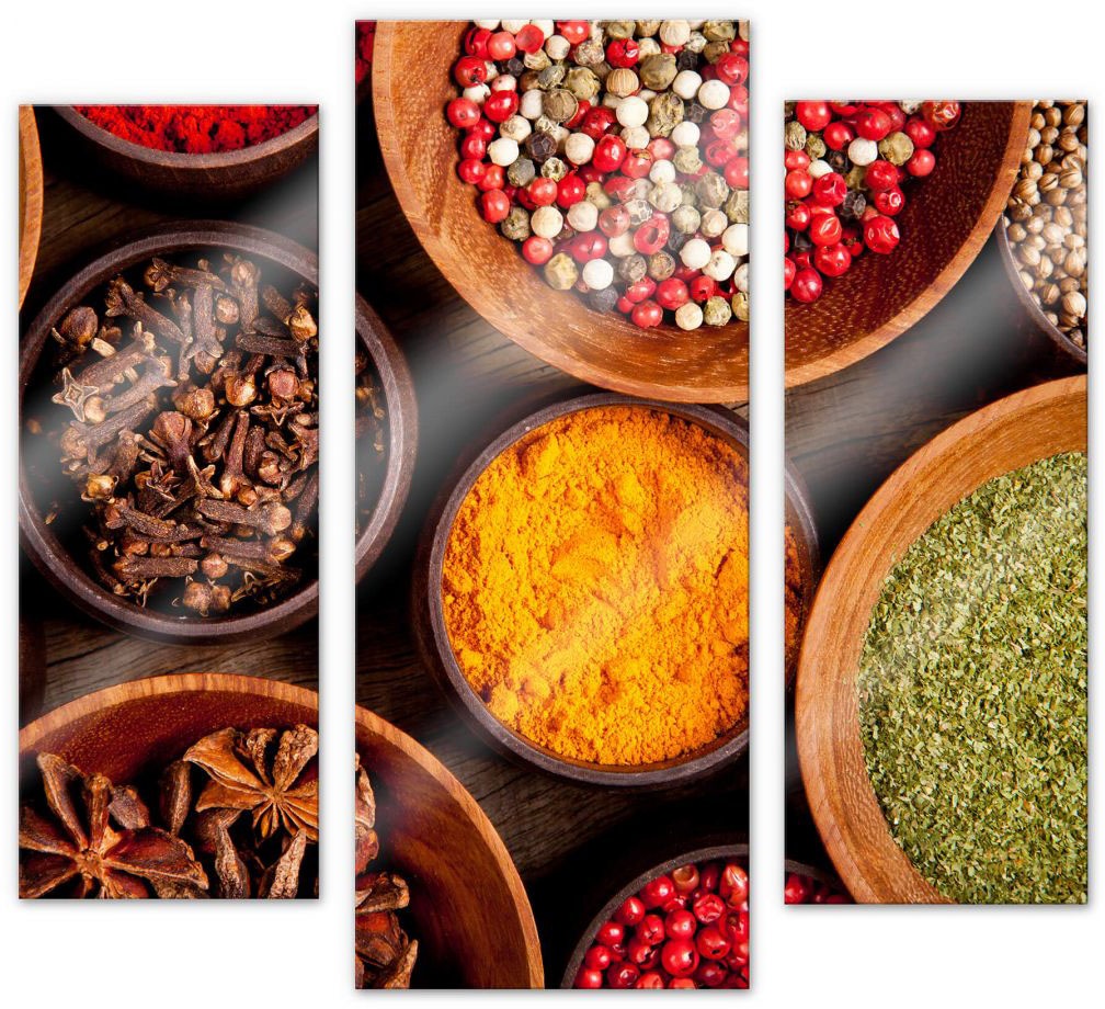 Image of Wall-Art Mehrteilige Bilder »XXL Gewürze Set (3-teilig)«, (Set, 3 St.) bei Ackermann Versand Schweiz